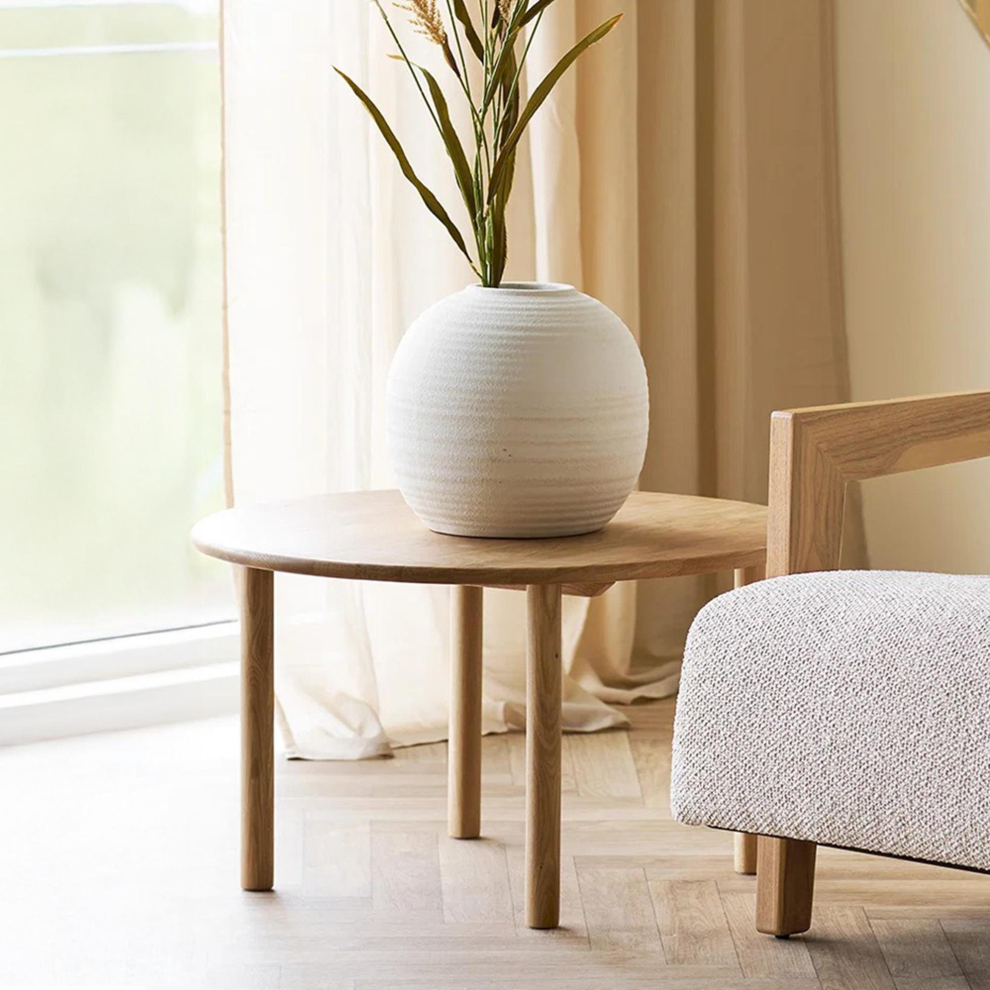 Jena Oak Coffee Table - Round - Natural