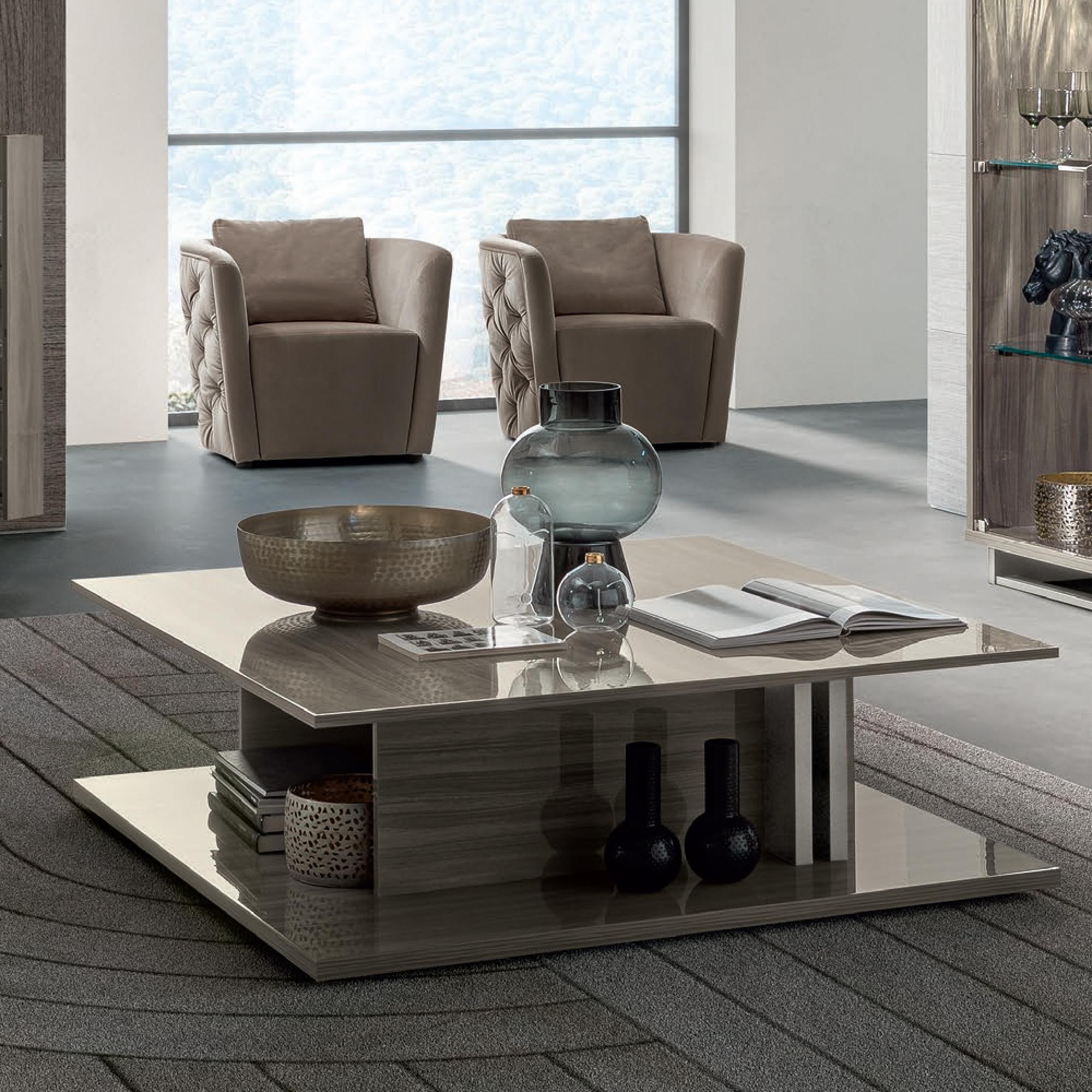 Volare Italian Coffee Table - Venetian Grey