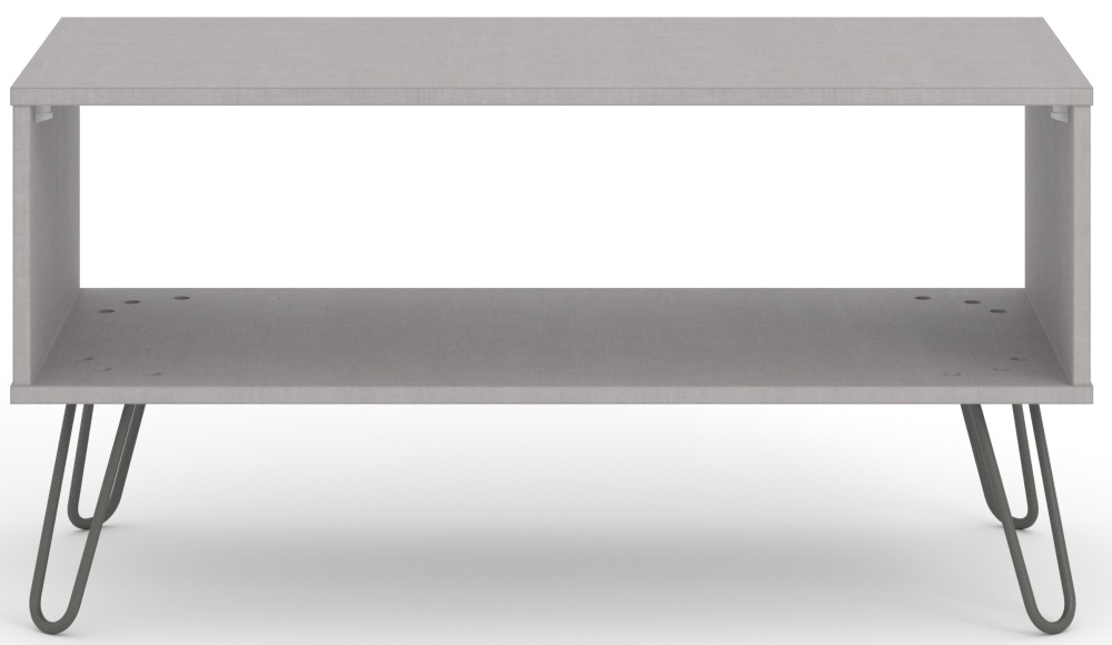 Augusta Coffee Table - Grey - Hairpin Legs