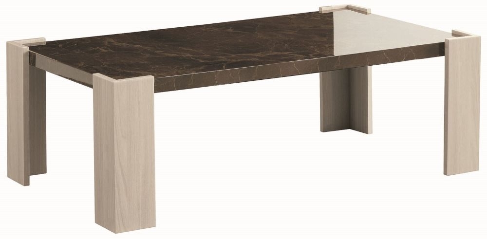 Teodora Coffee Table - Brown Gloss