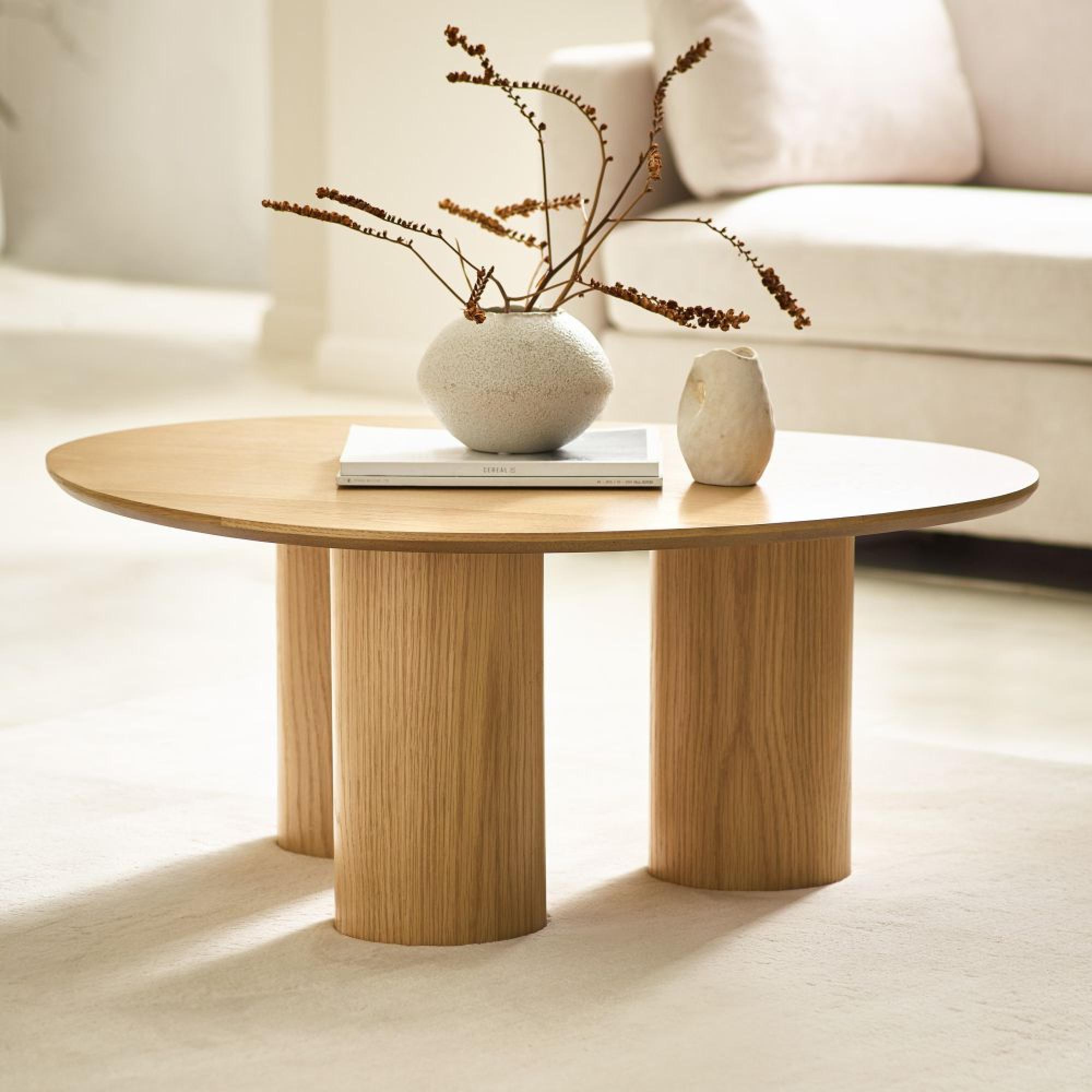 Anya Coffee Table - 100cm - Light Oak