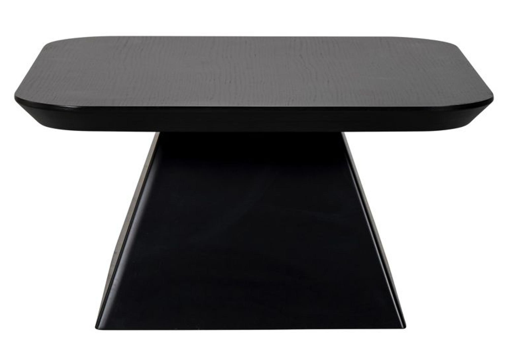 Bonvoy Black Oak Modern Edge Square Coffee Table