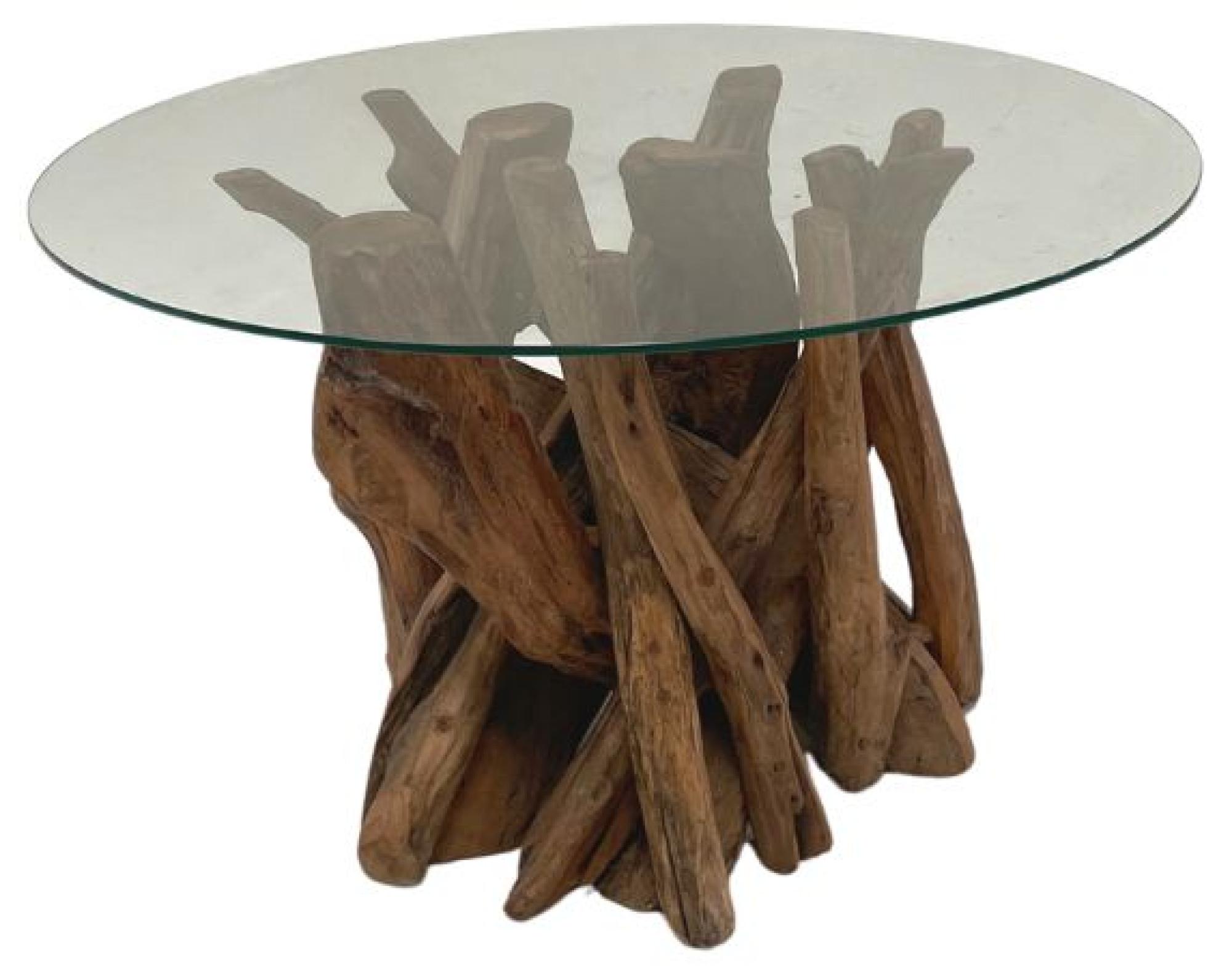 Branchwood Coffee Table - Round - Glass Top
