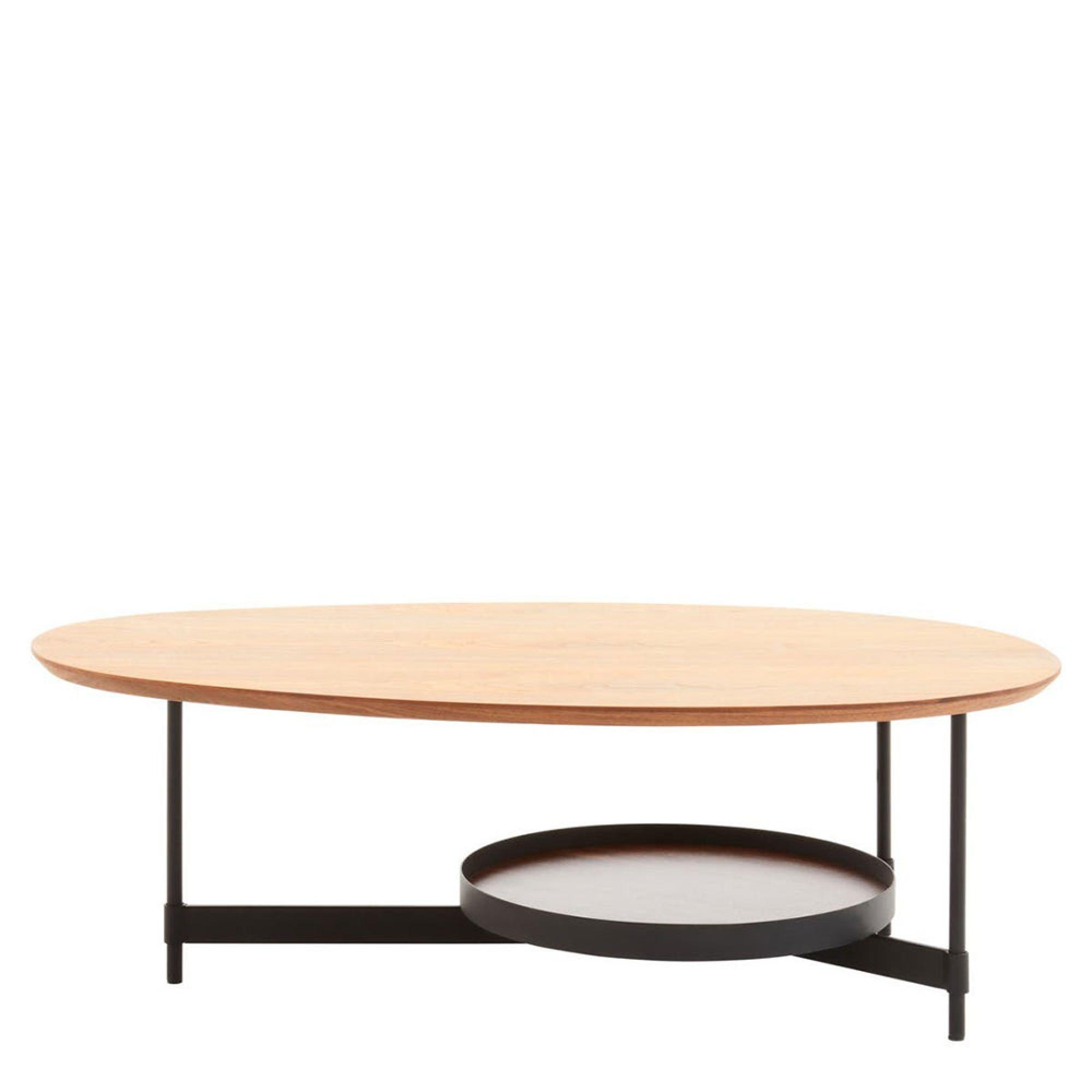 Doha Coffee Table - Oval - Walnut