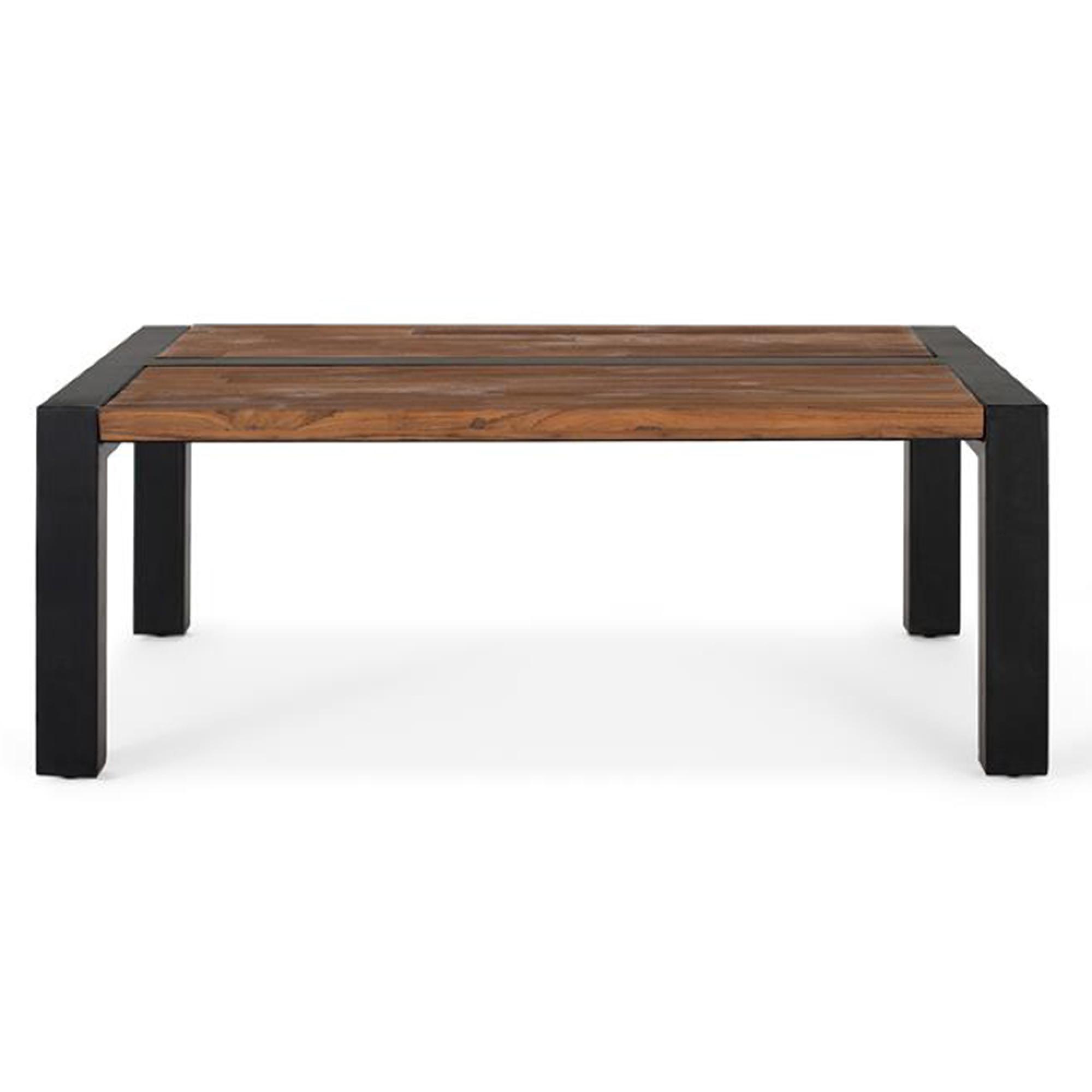 Harlech Coffee Table - Industrial Style - Solid Teak Wood