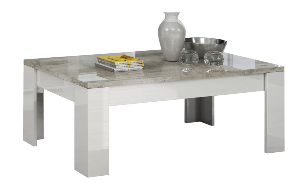 Messina Coffee Table - White & Grey