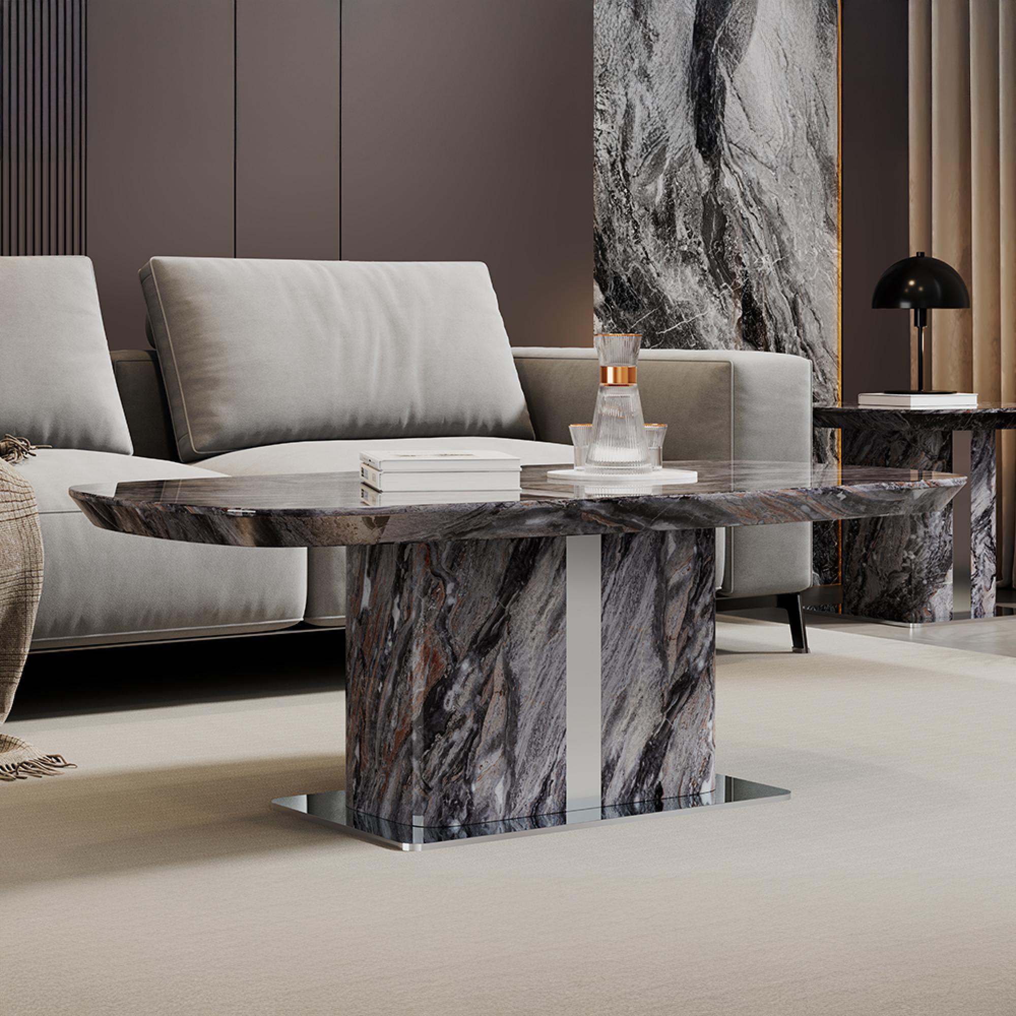 Saronno Coffee Table - Grey Marble