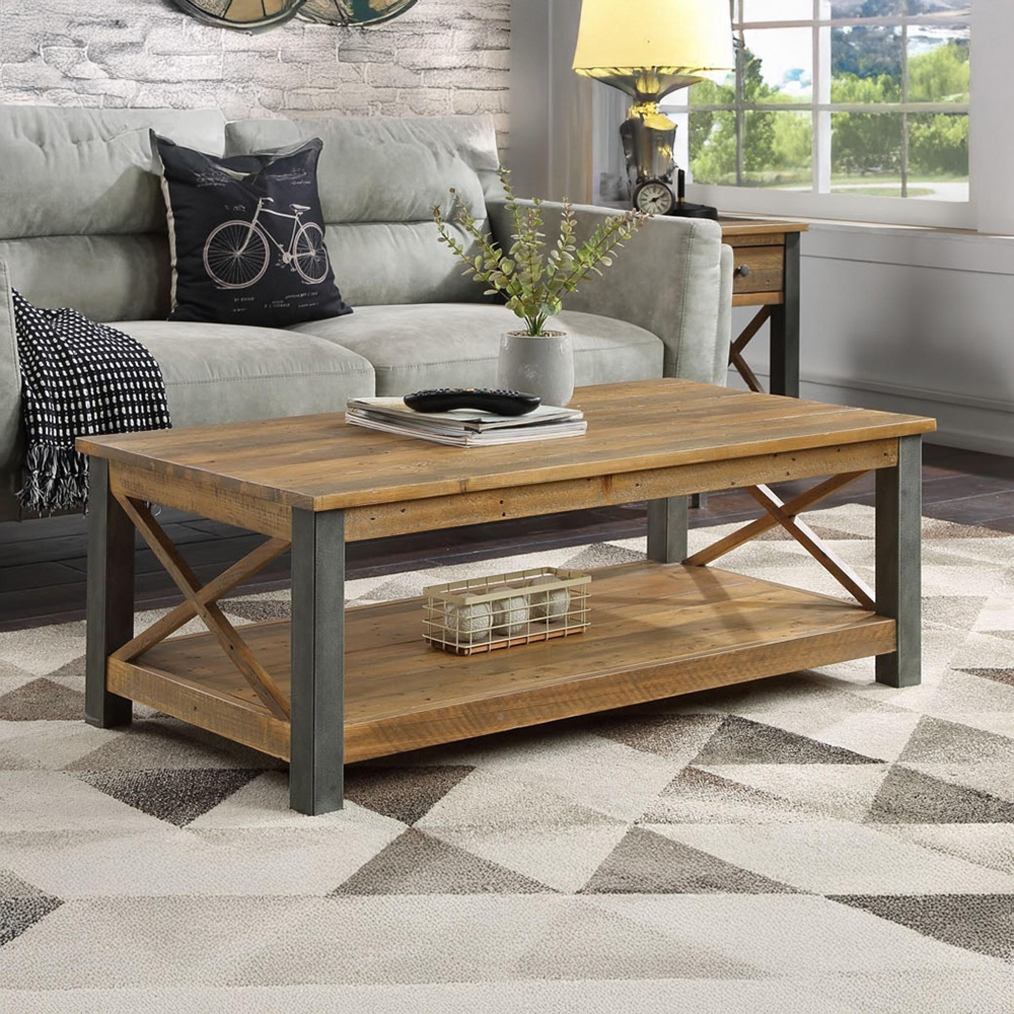 Urban Elegance Reclaimed Wood Coffee Table
