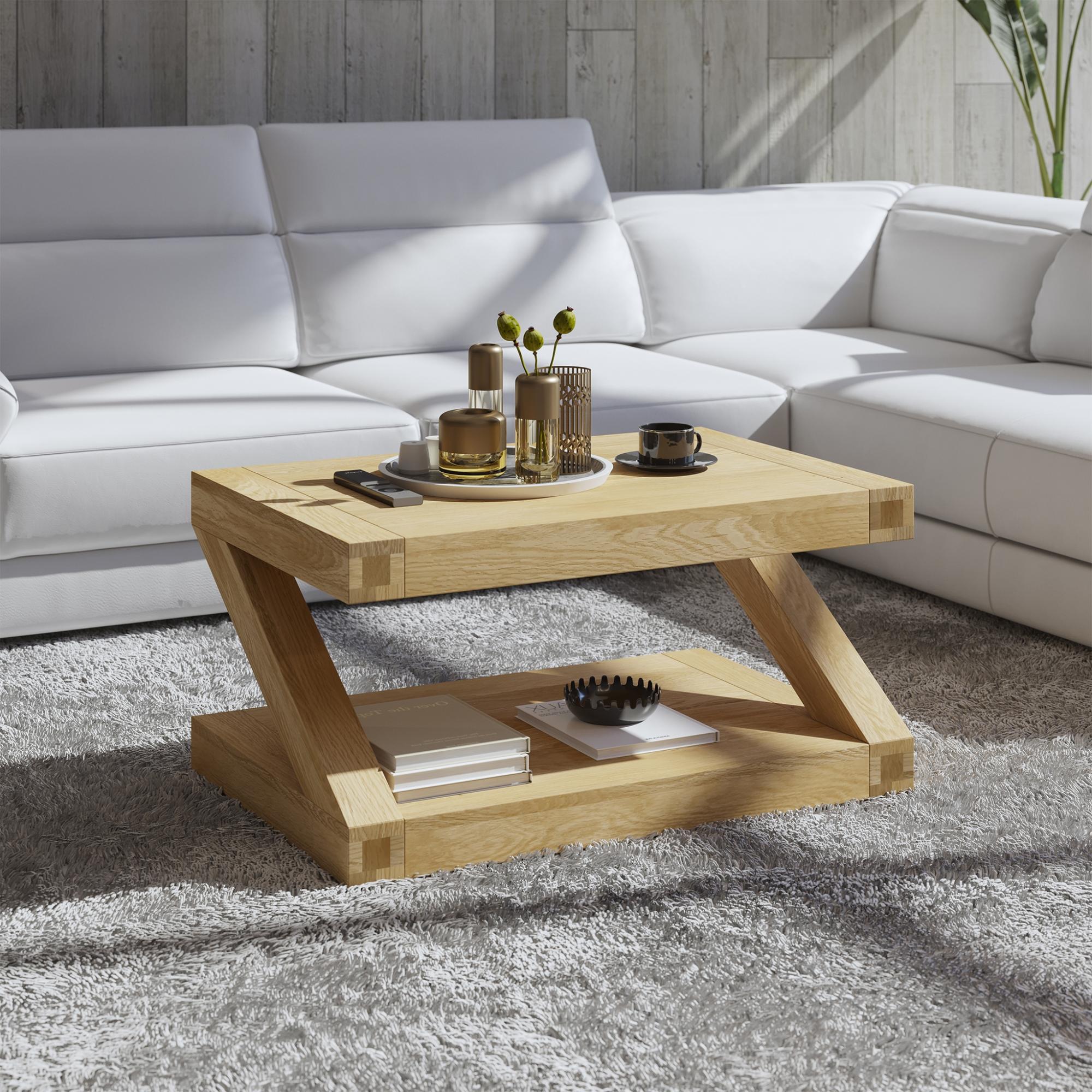 Z Designer Coffee Table - Small - Oak