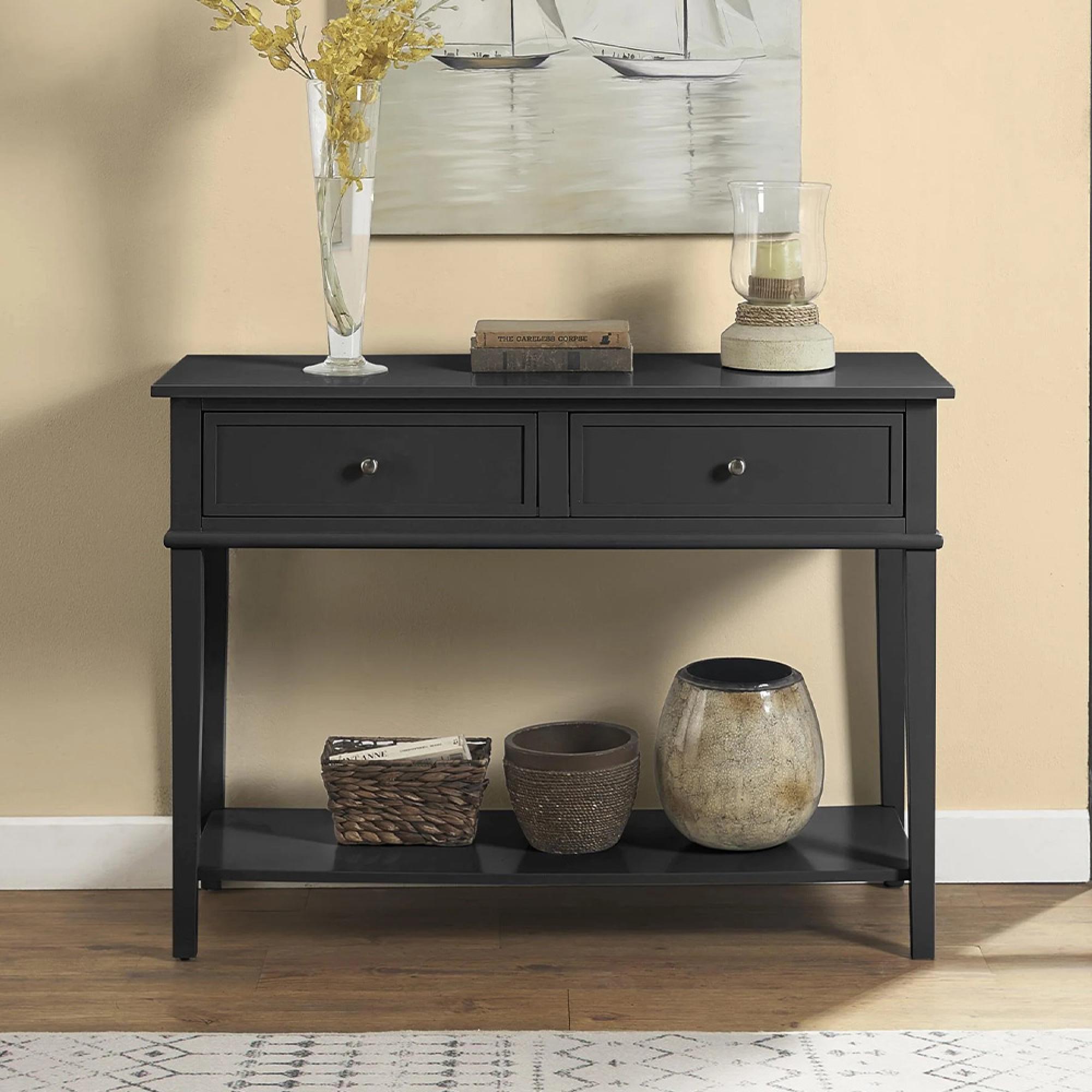 Franklin Console Table - Black - 7918872COMUK