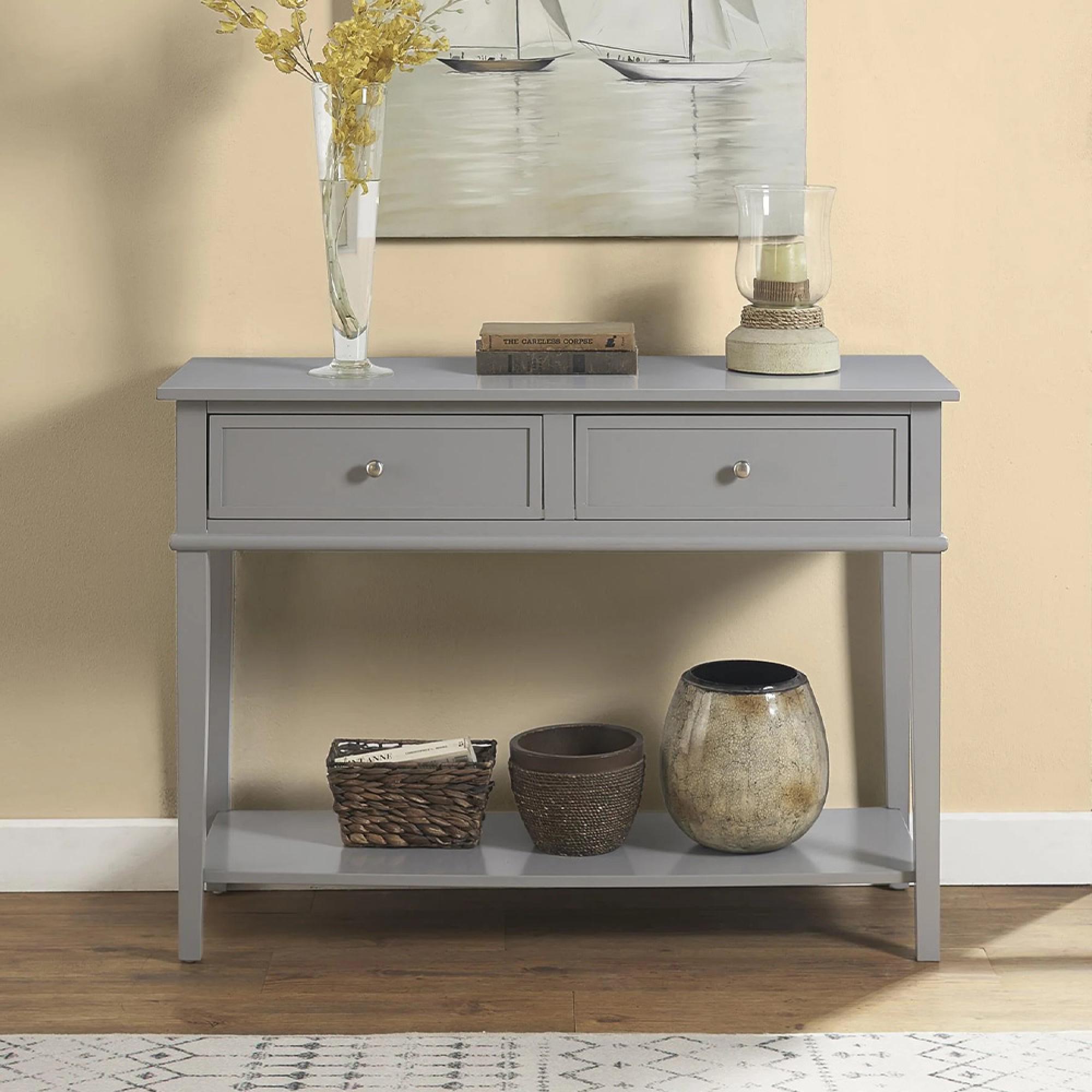 Franklin Console Table - Grey - 7918815COMUK