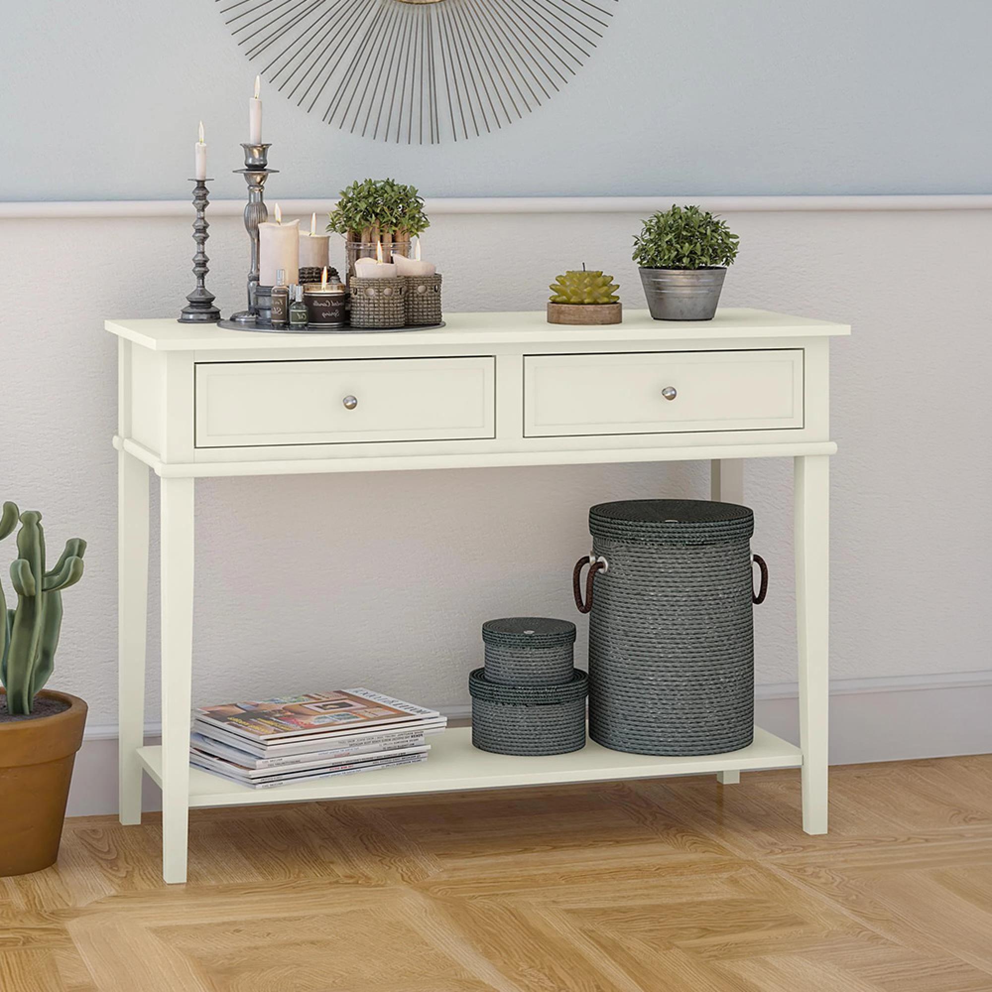 Franklin Console Table - White - 7918013COMUK
