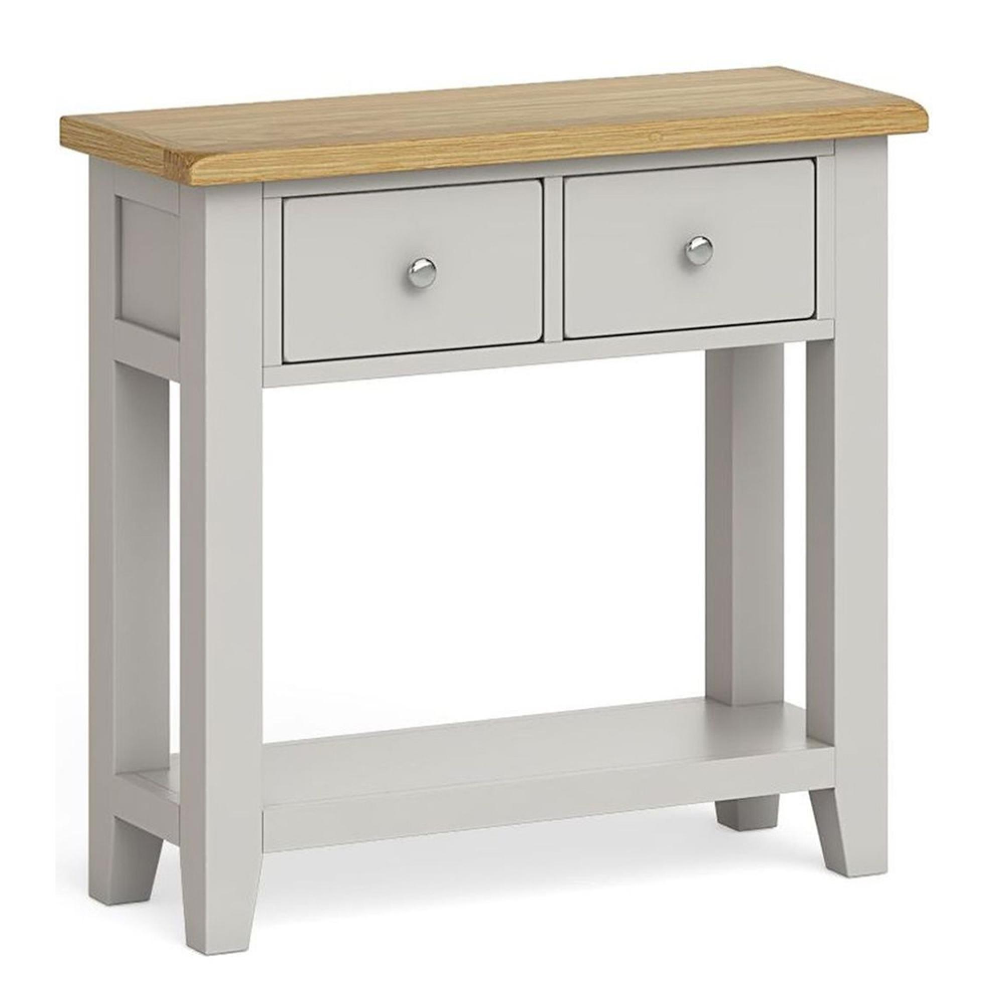 Clearance - Guildford Console Table - 2 Drawer - Grey - FSS16404