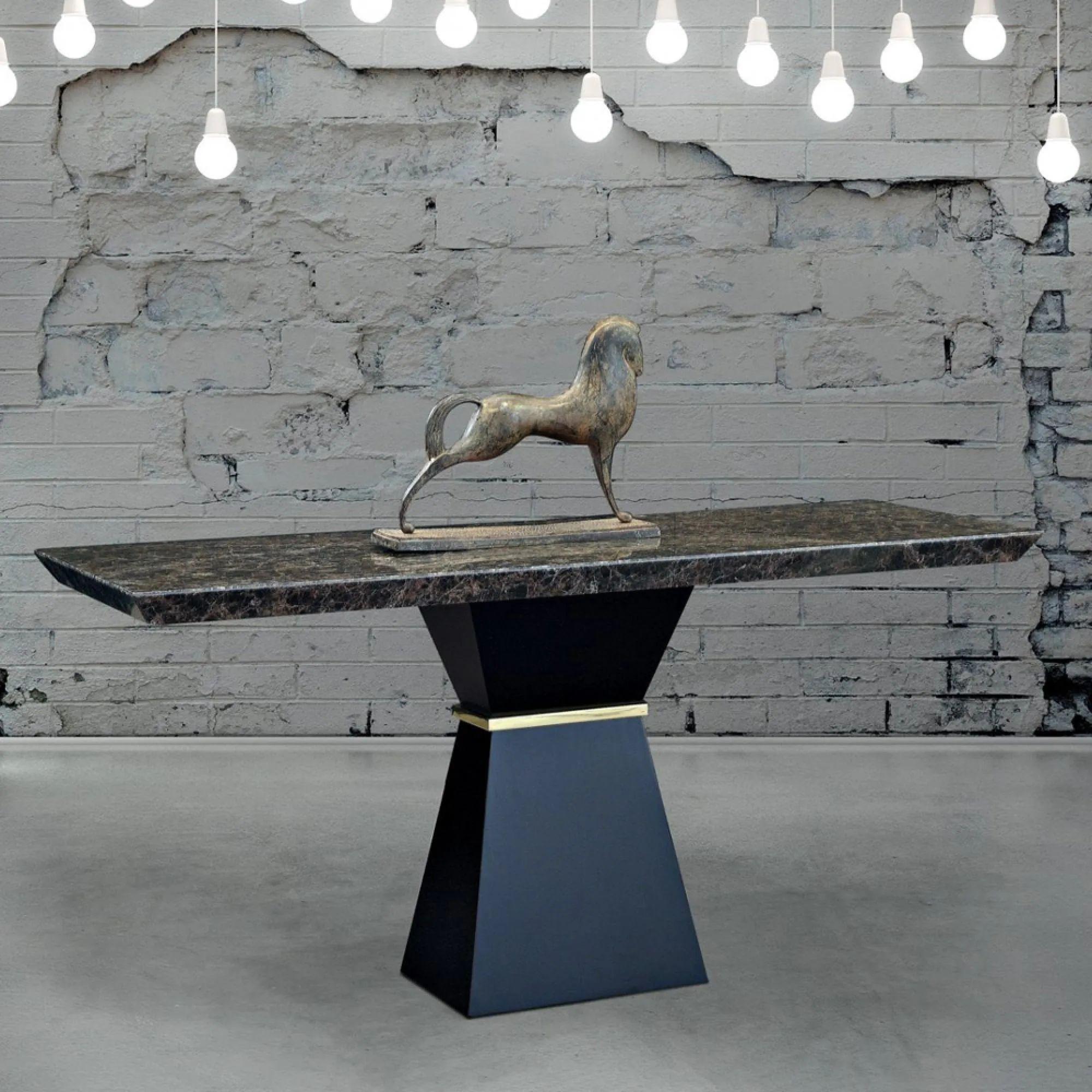 Clepsy Plus Occasional Table - Marble with Wooden Base - Variation Available