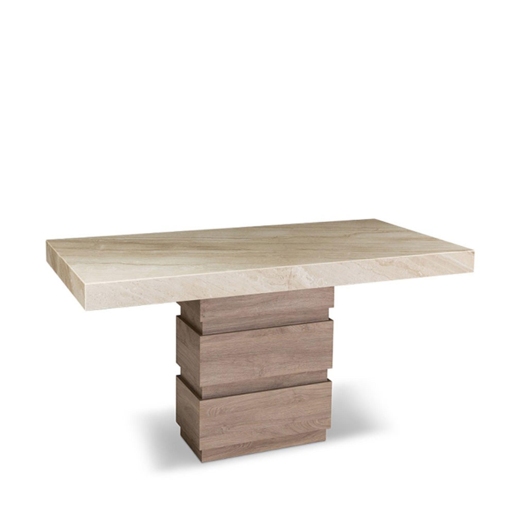 Goya Console Table - Marble Top - with Pedestal Base - 160cm - Variation Available