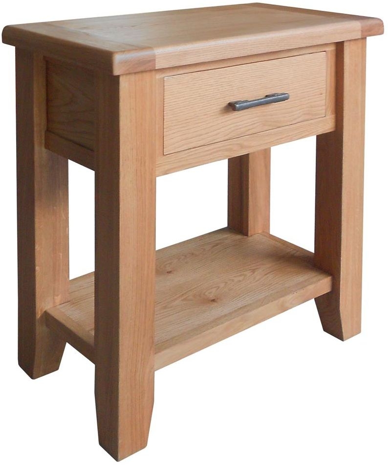 Hampshire Oak Console Table - 1 Drawer