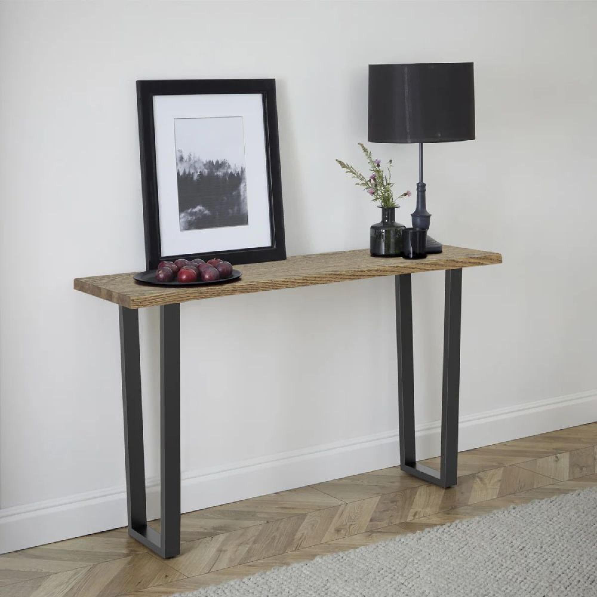 Jersey Console Table - Industrial Style - Oak