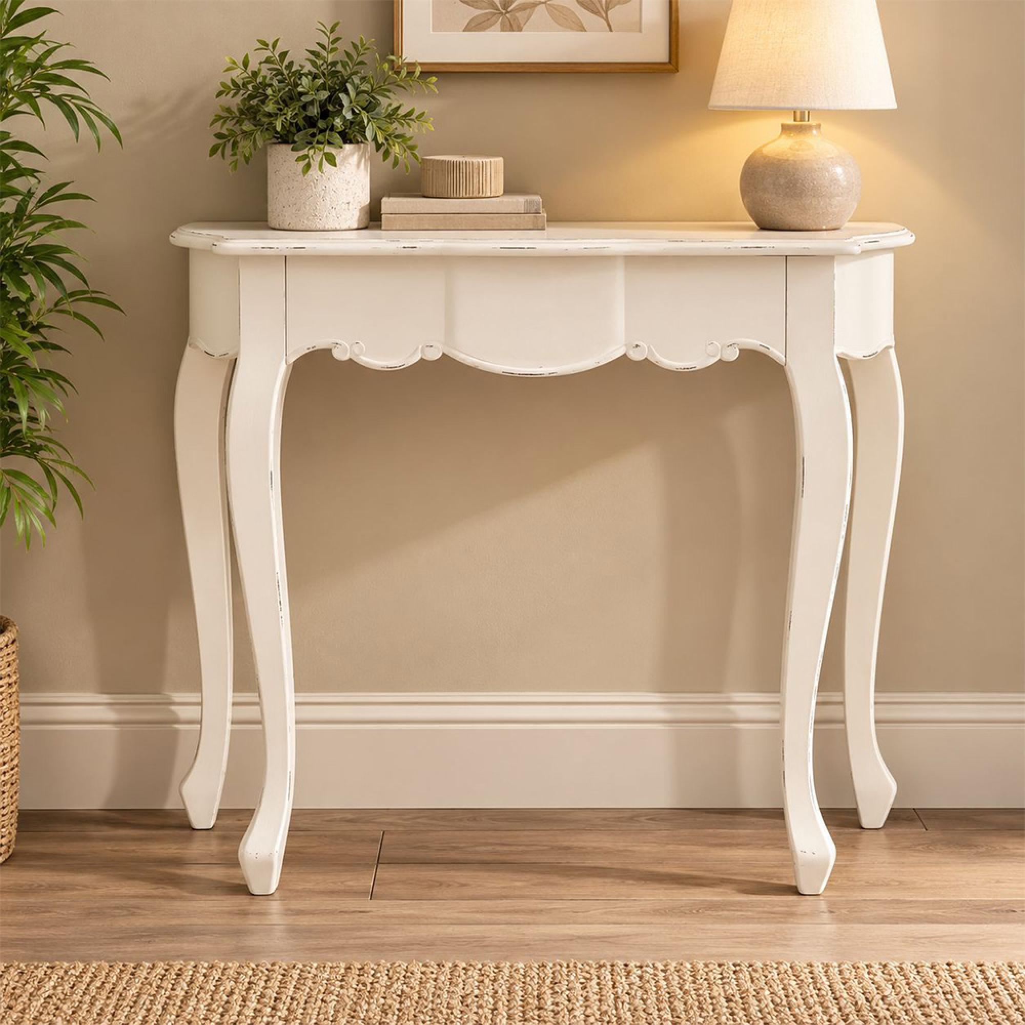 Loire Console Table - White