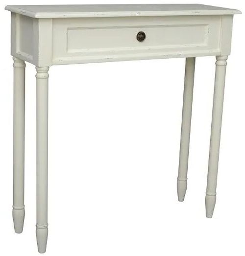Yaurel Console Table - 1 Drawer - Large - Off-White - French Style