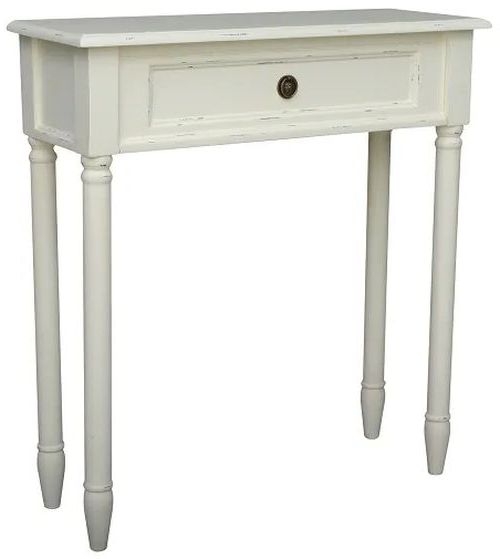 Yaurel Console Table - 1 Drawer - Medium - Off-White - French Style