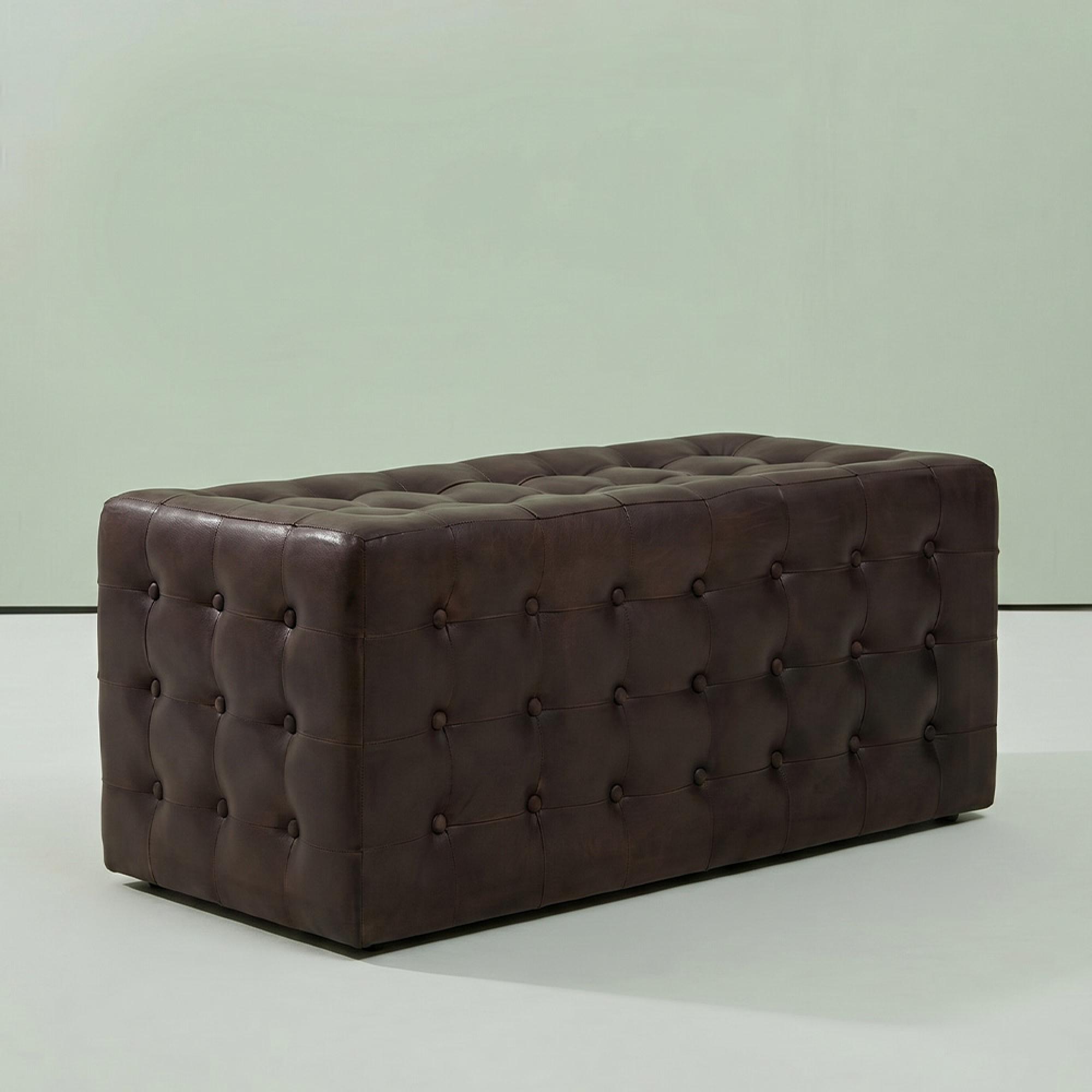 Buffalo Bench - Brown - Leather