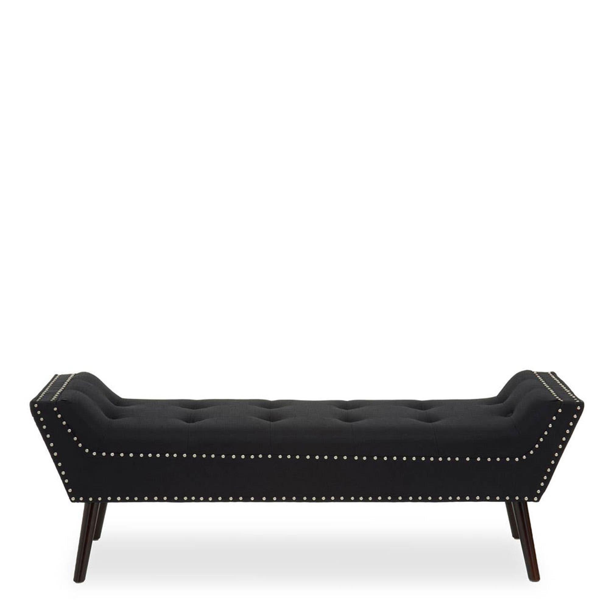 Alea Hall Bench - Black Fabric