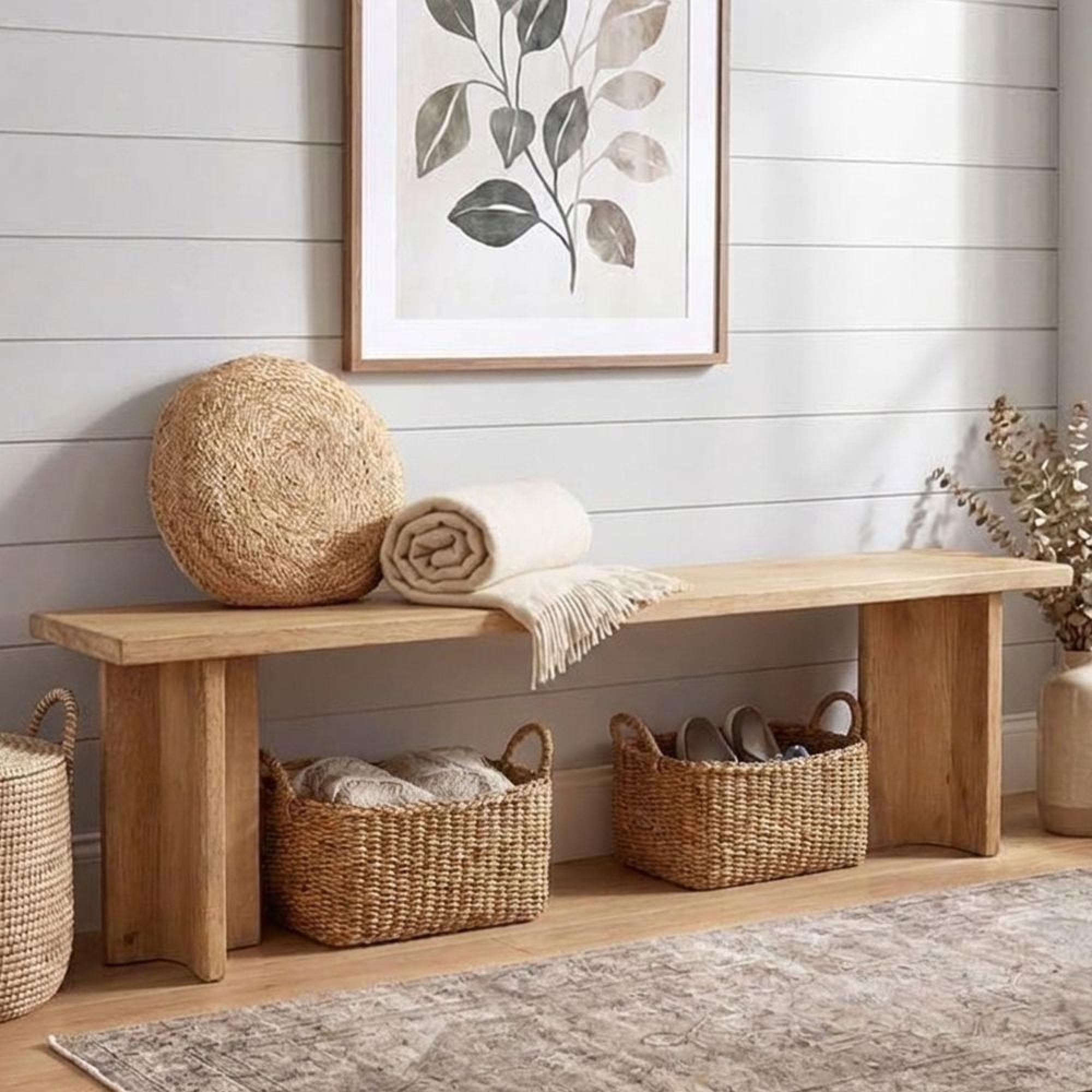 Clover Bench - Extra Large - Natural - Mango Wood