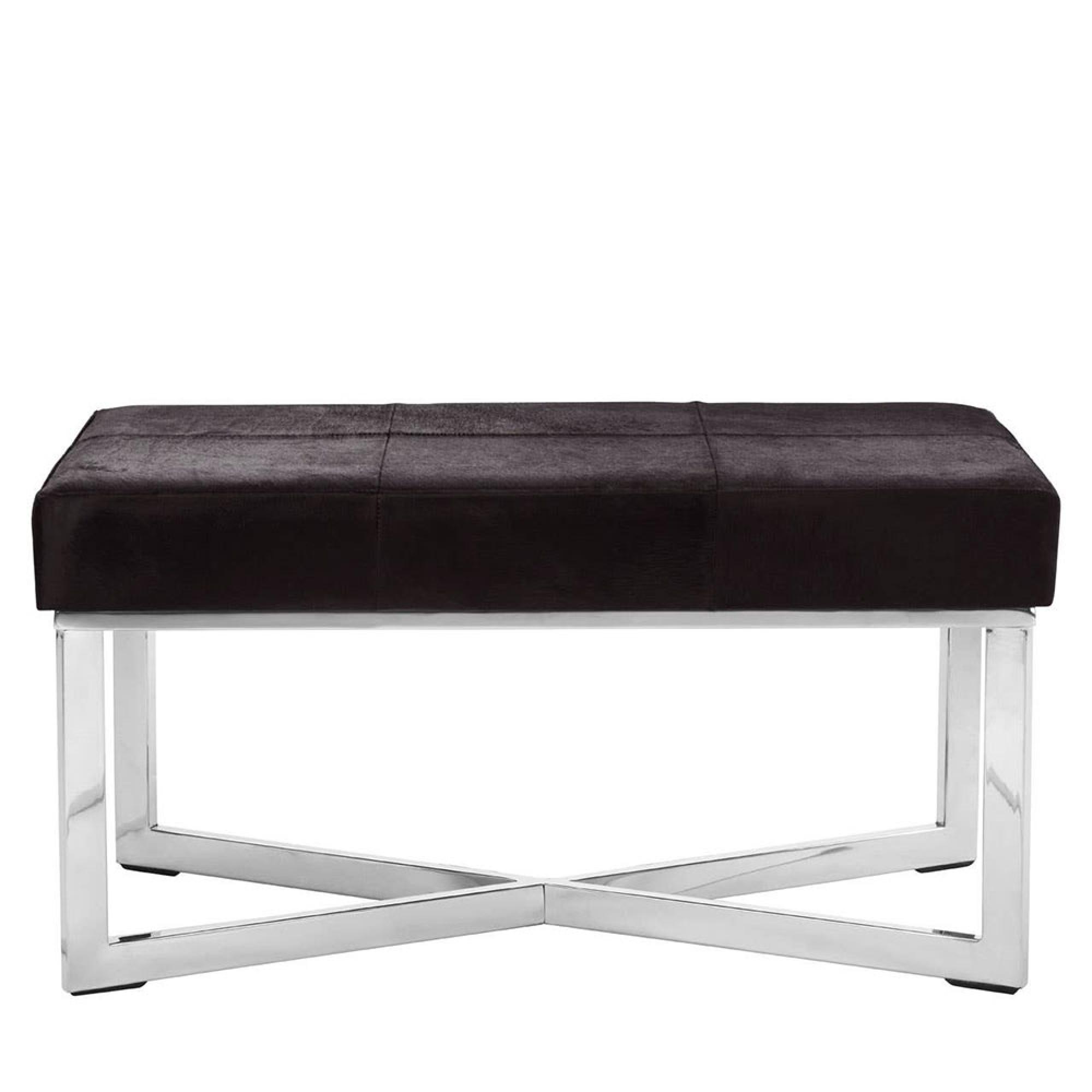 Kensington Townhouse Bench - Black Leather