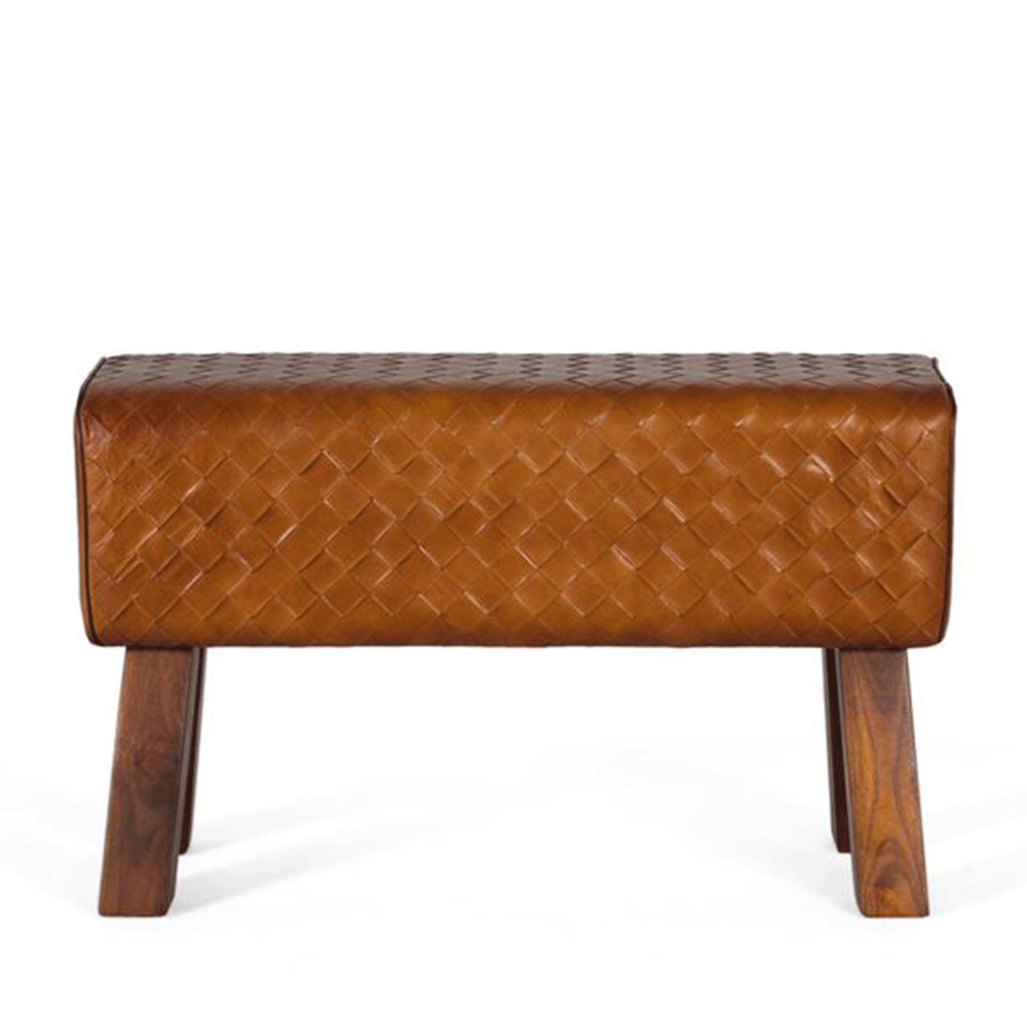 Sylvia Stool - Brown Leather