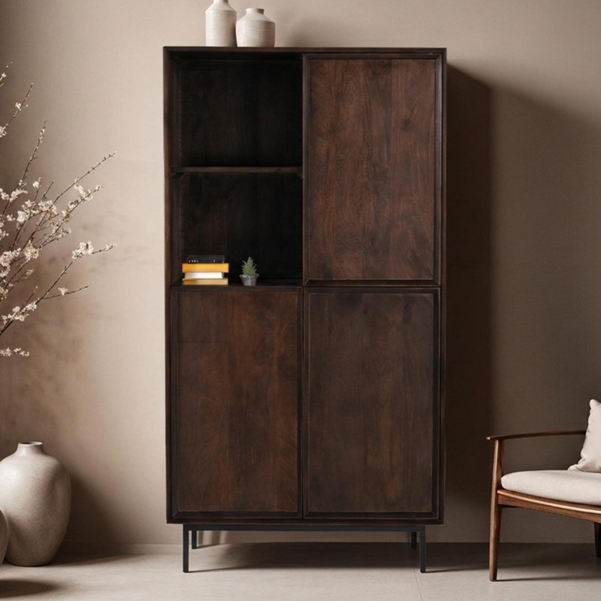 Ravenstein Storage Cabinet - 3 Door - Chestnut - Mango Wood