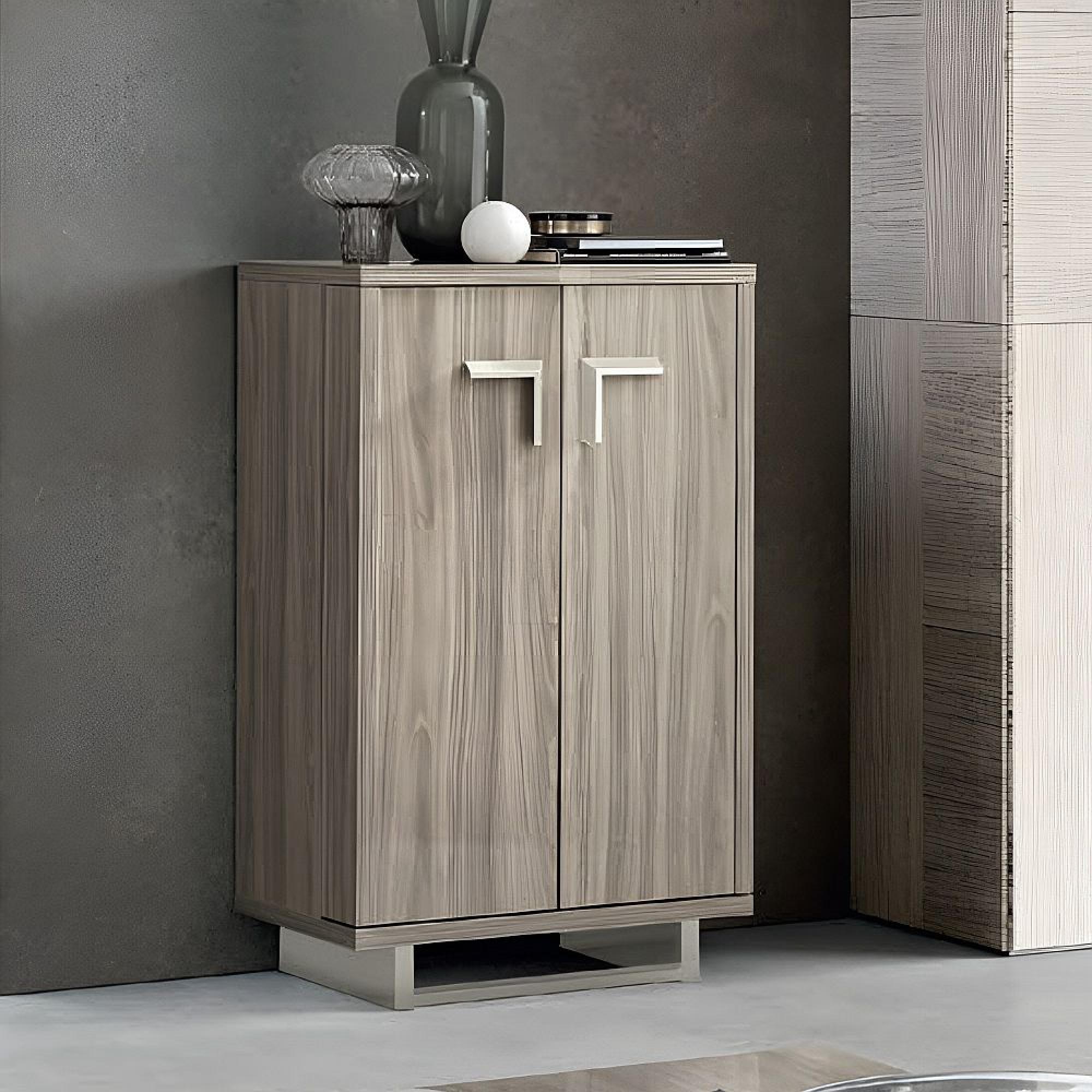 Volare Italian Bar Unit - 2 Door - Venetian Grey