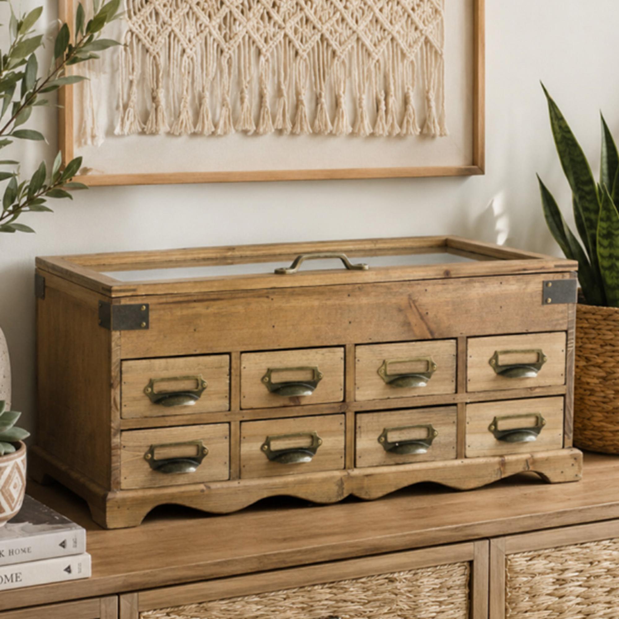 Storage Unit - Wooden - 8 Drawer