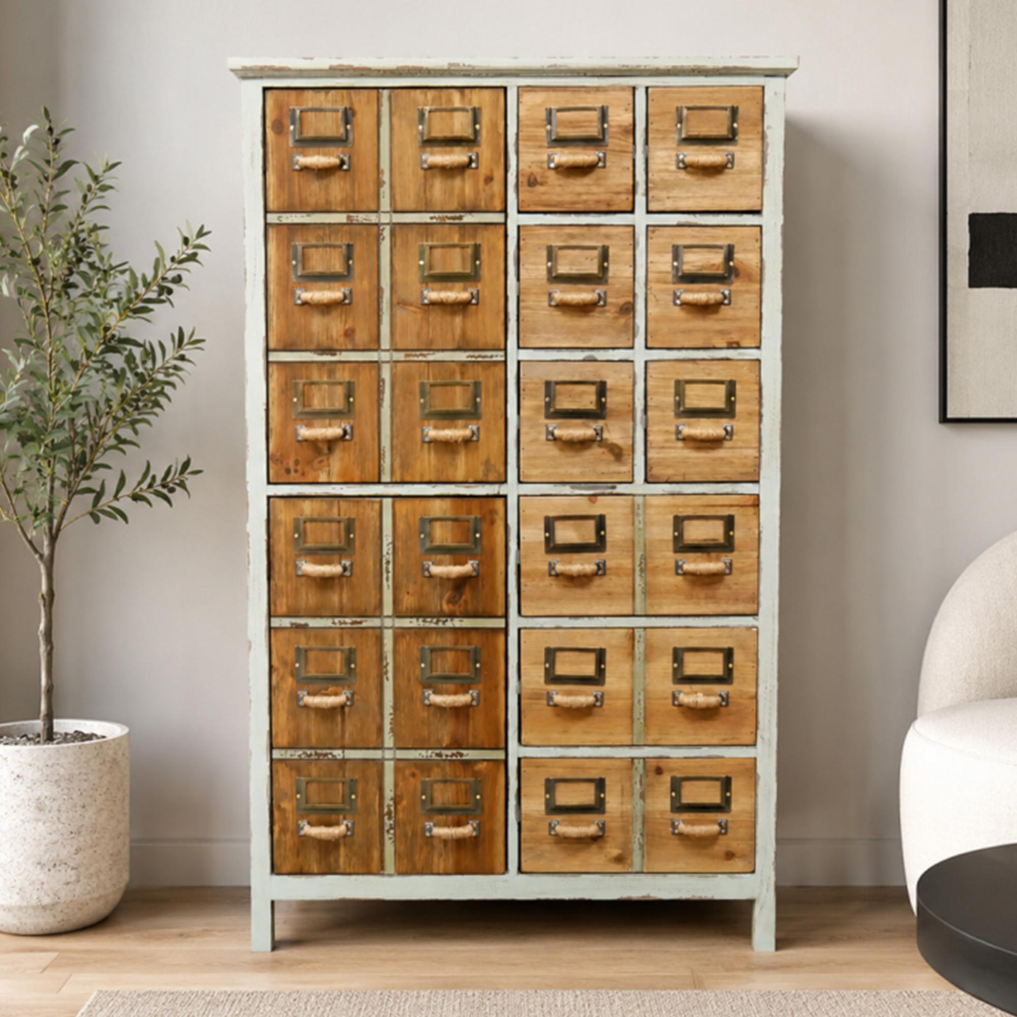 Apothecary Cabinet - 2 Door - Multi Drawer - Wooden