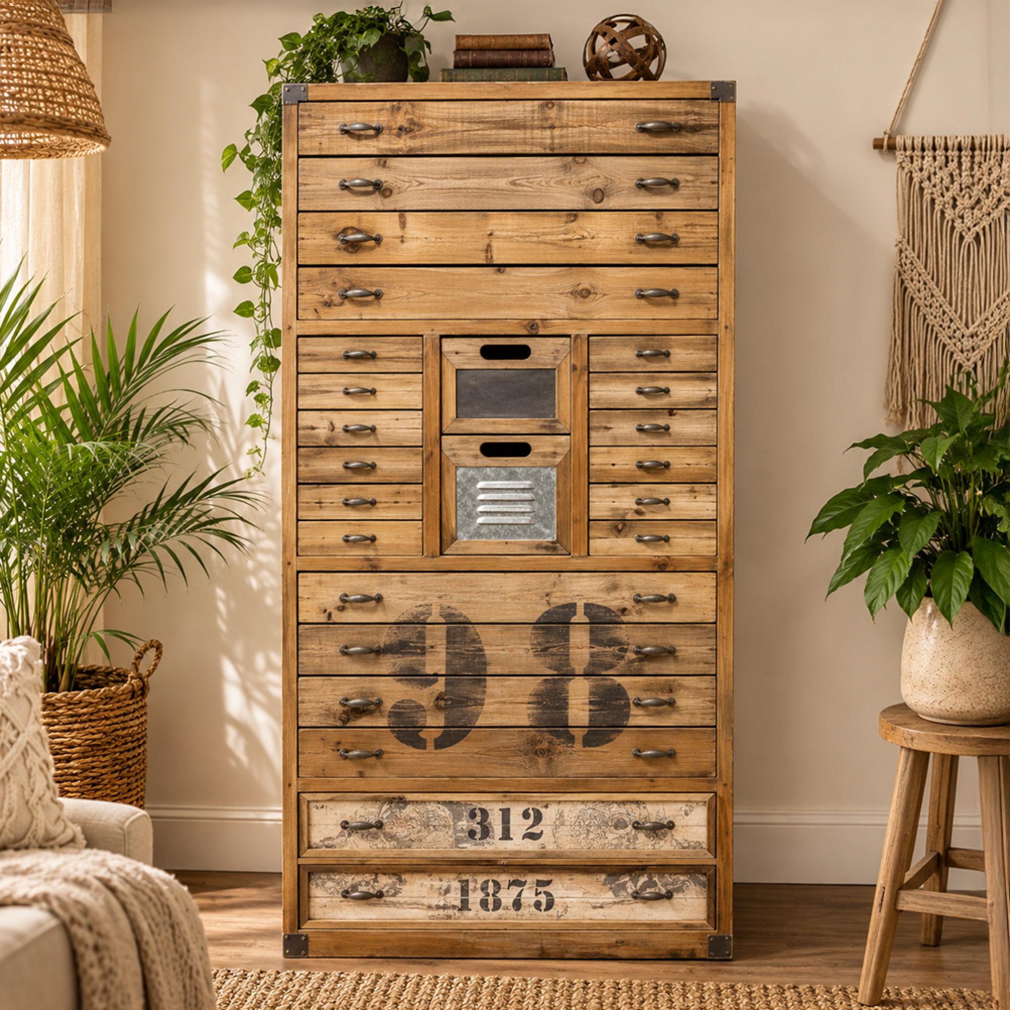 Cabinet - Multi Drawer - Large - Wooden