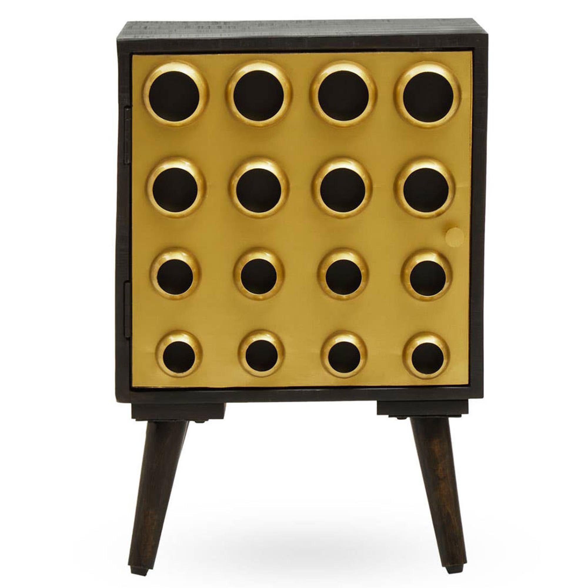Arti Cabinet - 1 Door - Black - Mango Wood