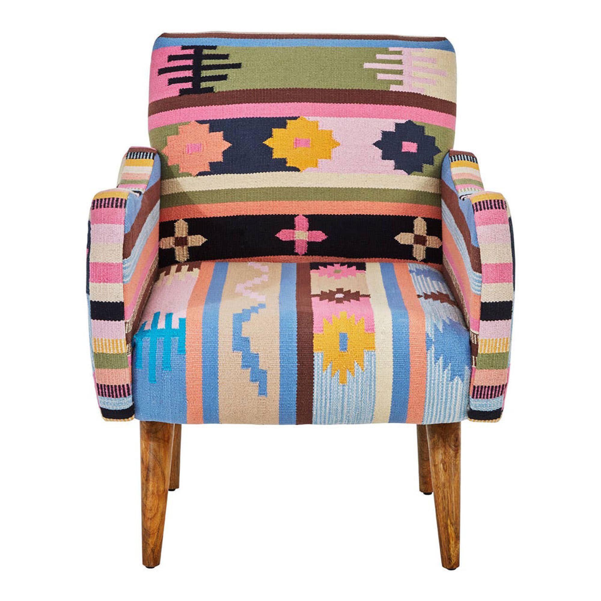 Cefena Armchair - Multicoloured Fabric