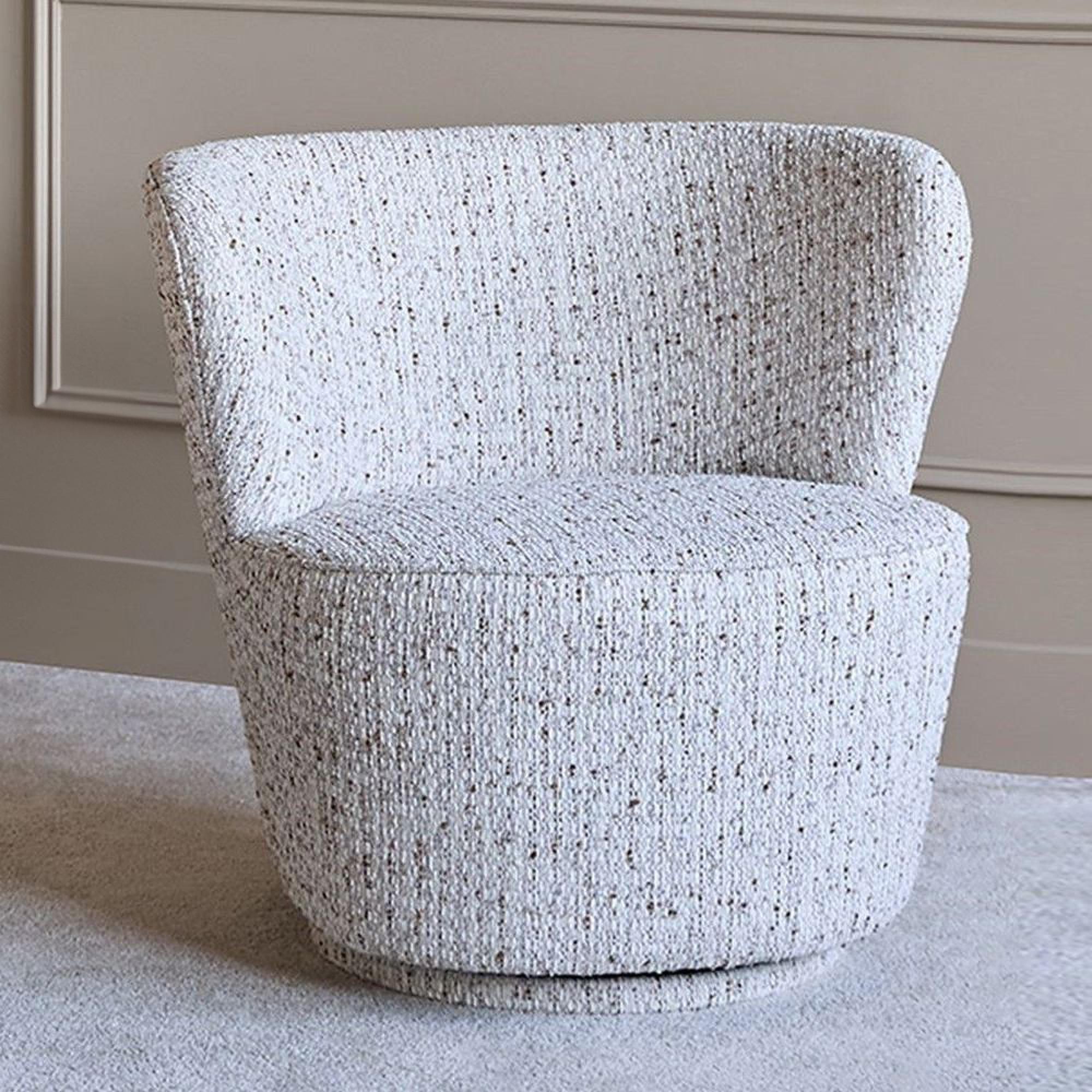 Roehampton Accent Chair - Natural Fabric - Swivel