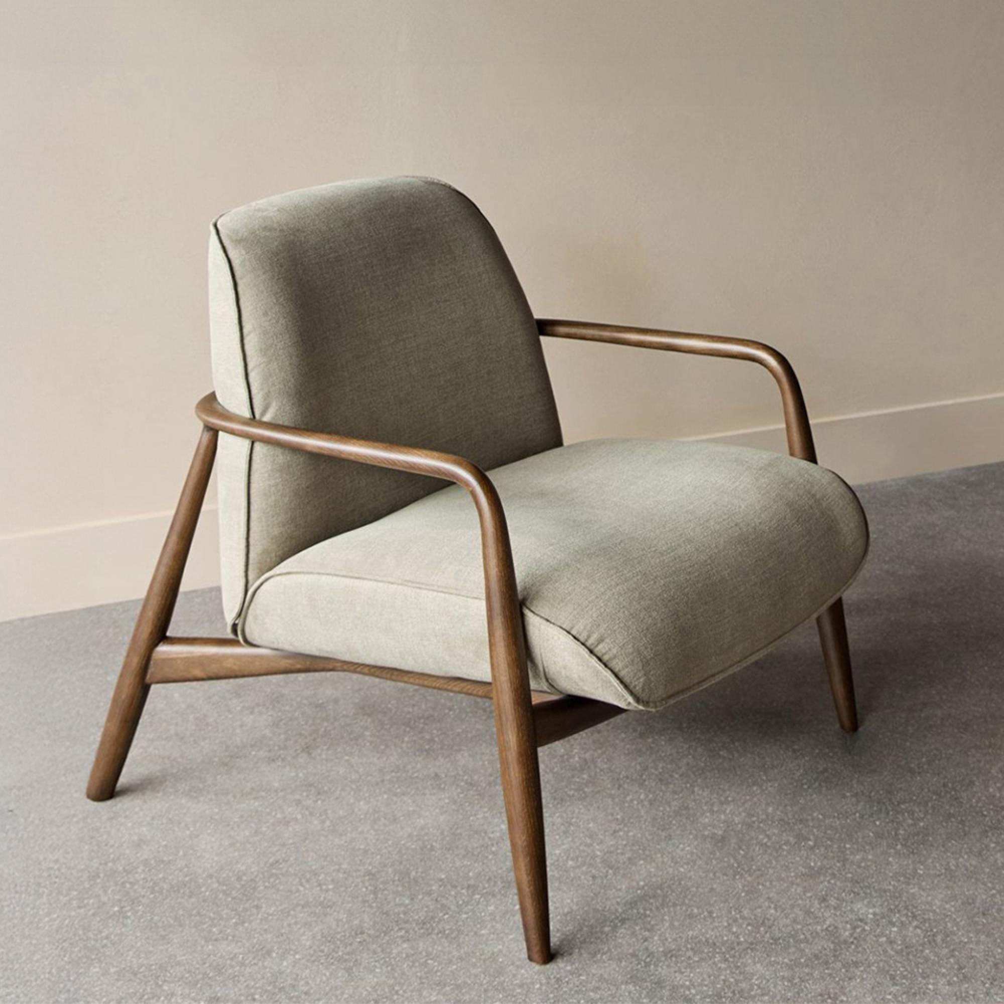 Egerton Armchair - Green Fabric