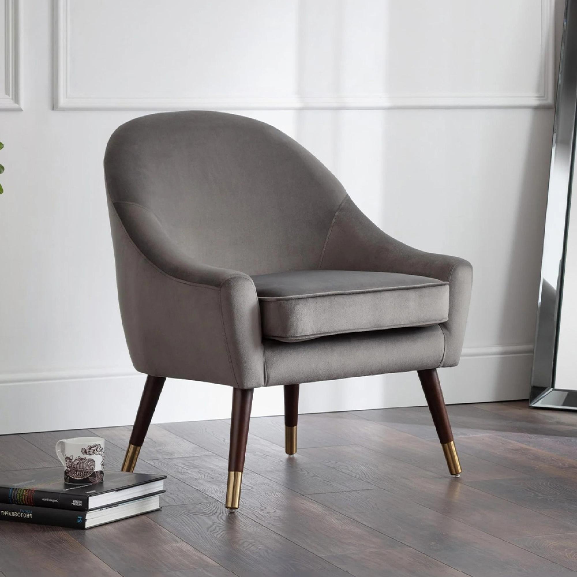 Elliot Armchair - Grey Fabric