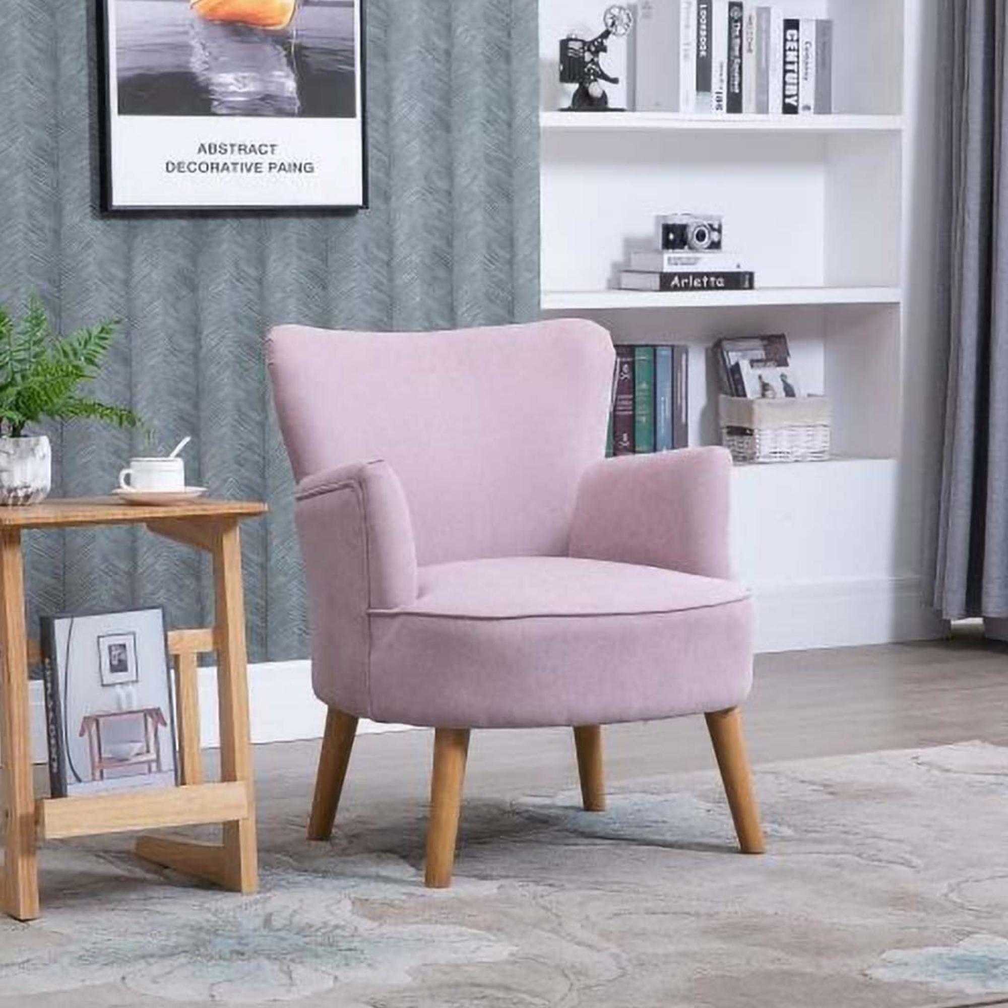 Keira Armchair - Violet Fabric