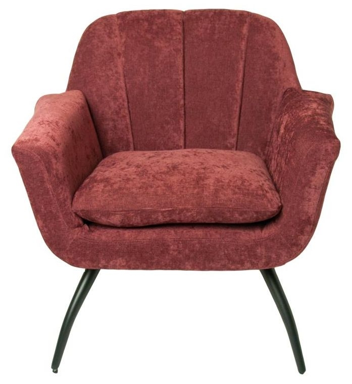 Amalfi Accent Chair - Chenille Fabric - Pink