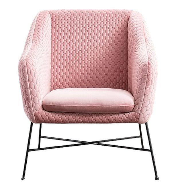 Cleo Accent Chair - Pink Fabric