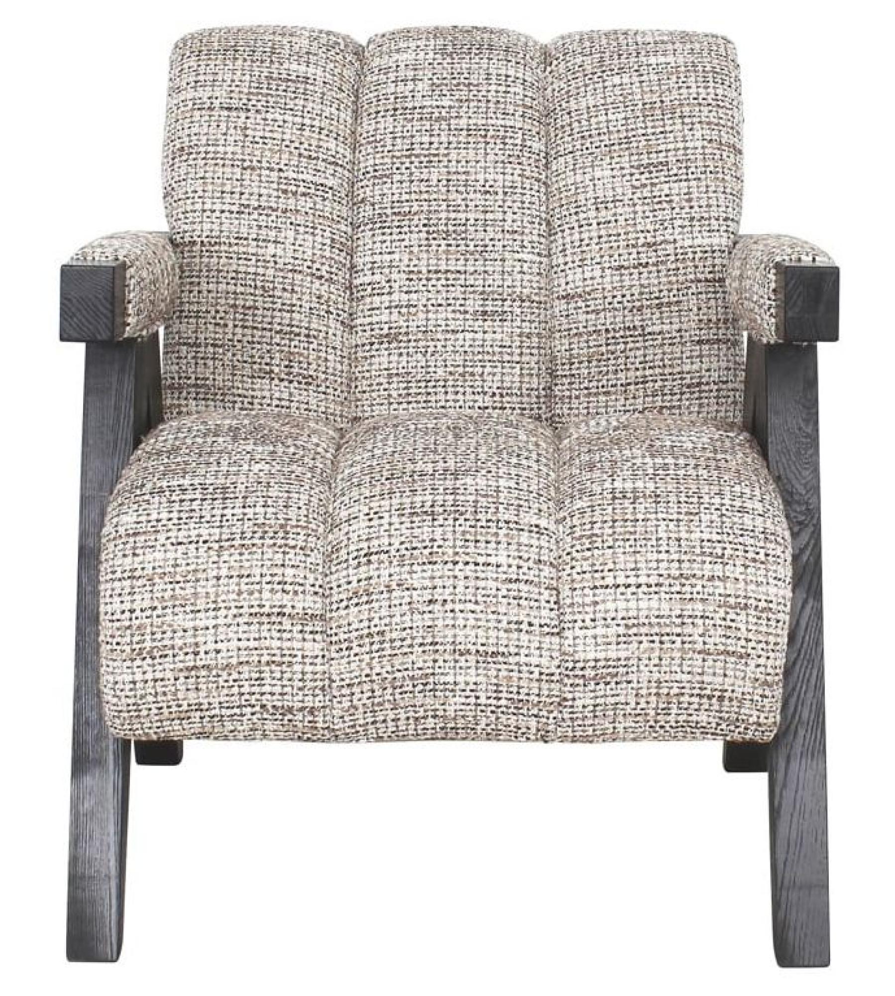 Clover Natural Fabric Accent Chair
