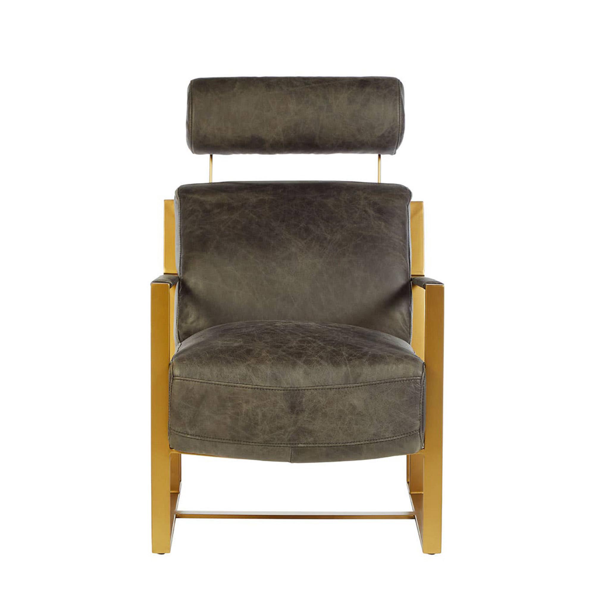 Hoxton Lounge Chair - Ebony Leather