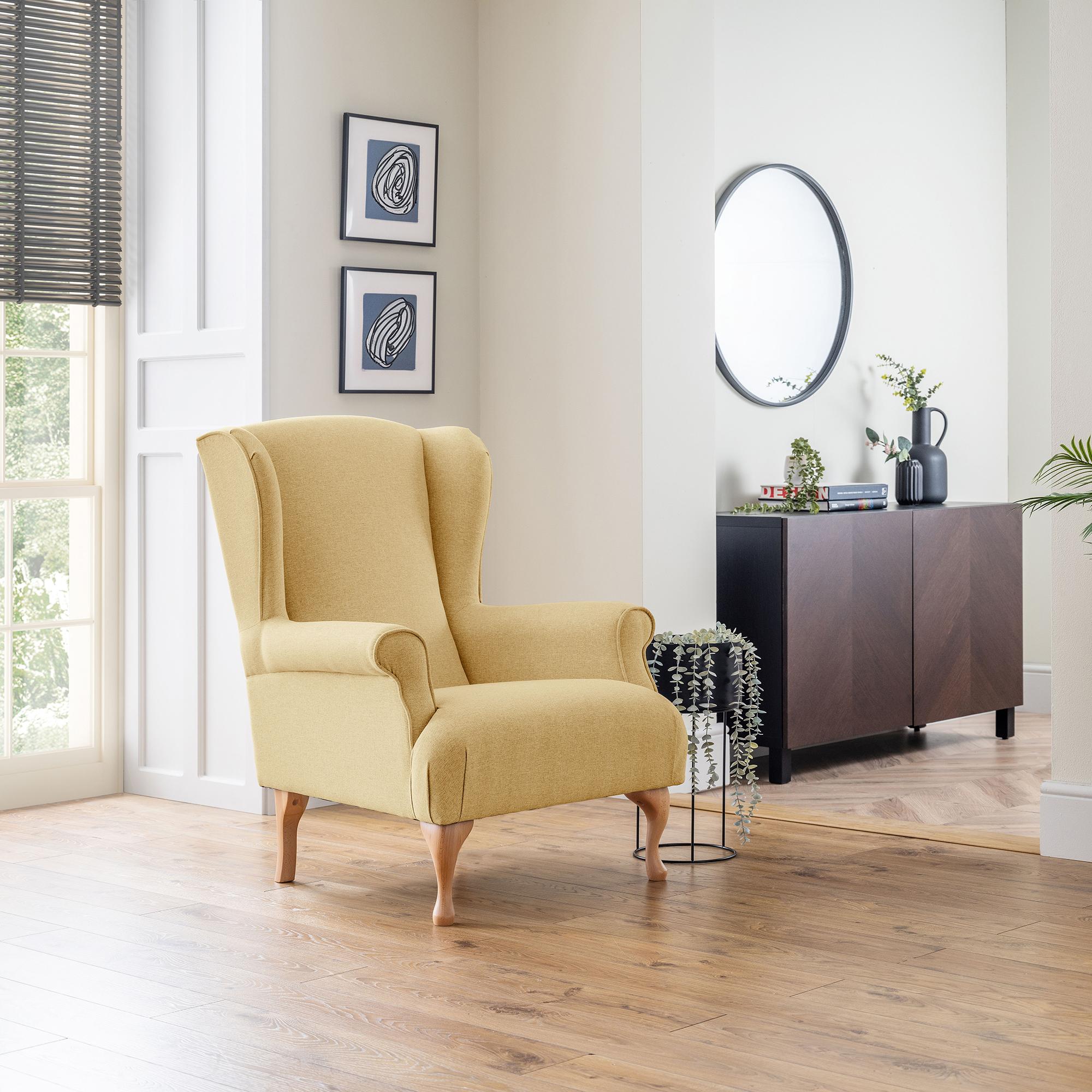 Linnet Accent Chair - Corn Fabric