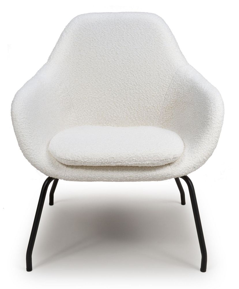 Moby Accent Chair - Ivory Fabric