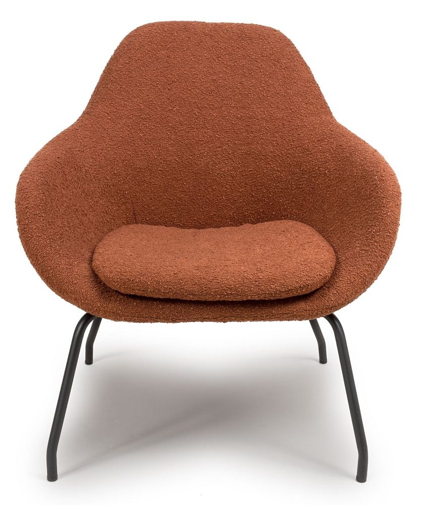 Moby Accent Chair - Orange Fabric