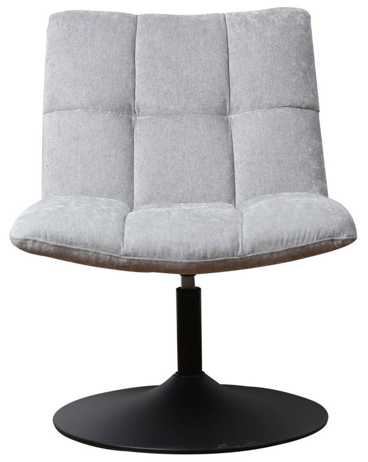 Yerevan Swivel Chair - Chenille Fabric - Grey