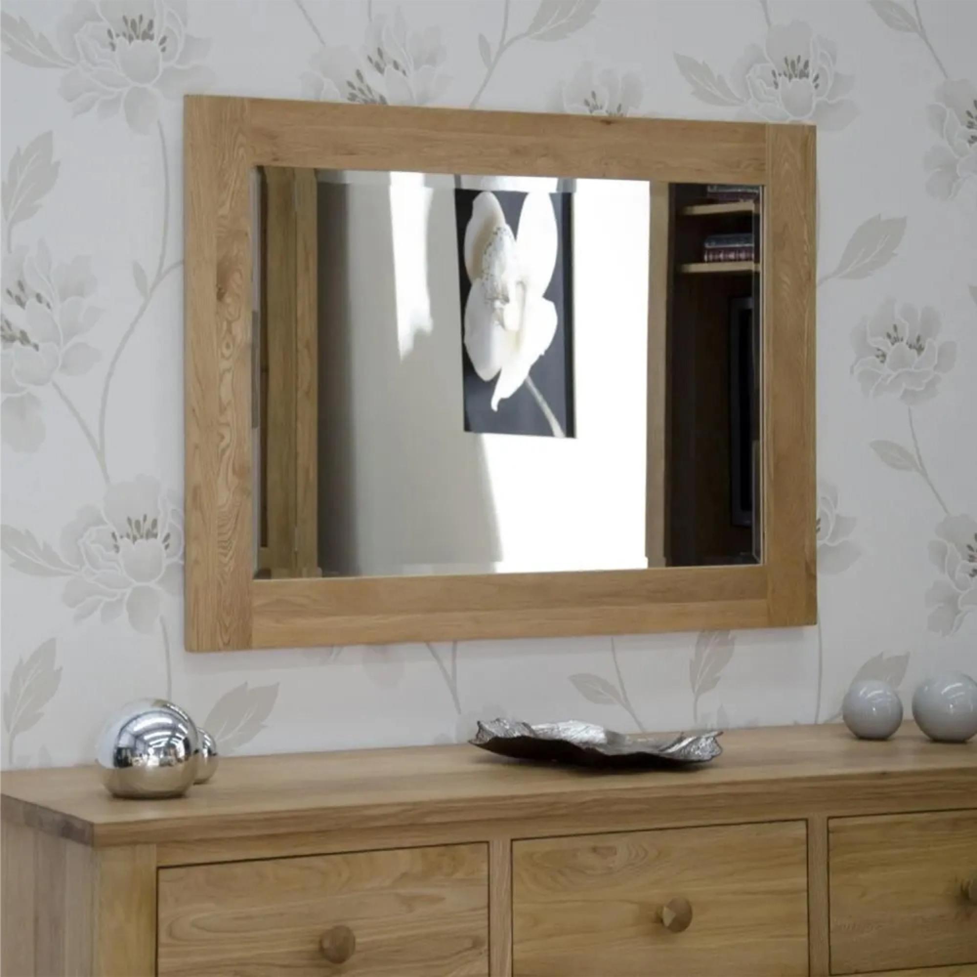Clearance - Opus Wall Mirror - Large - 75cm x 150cm - Oak - FSS16544