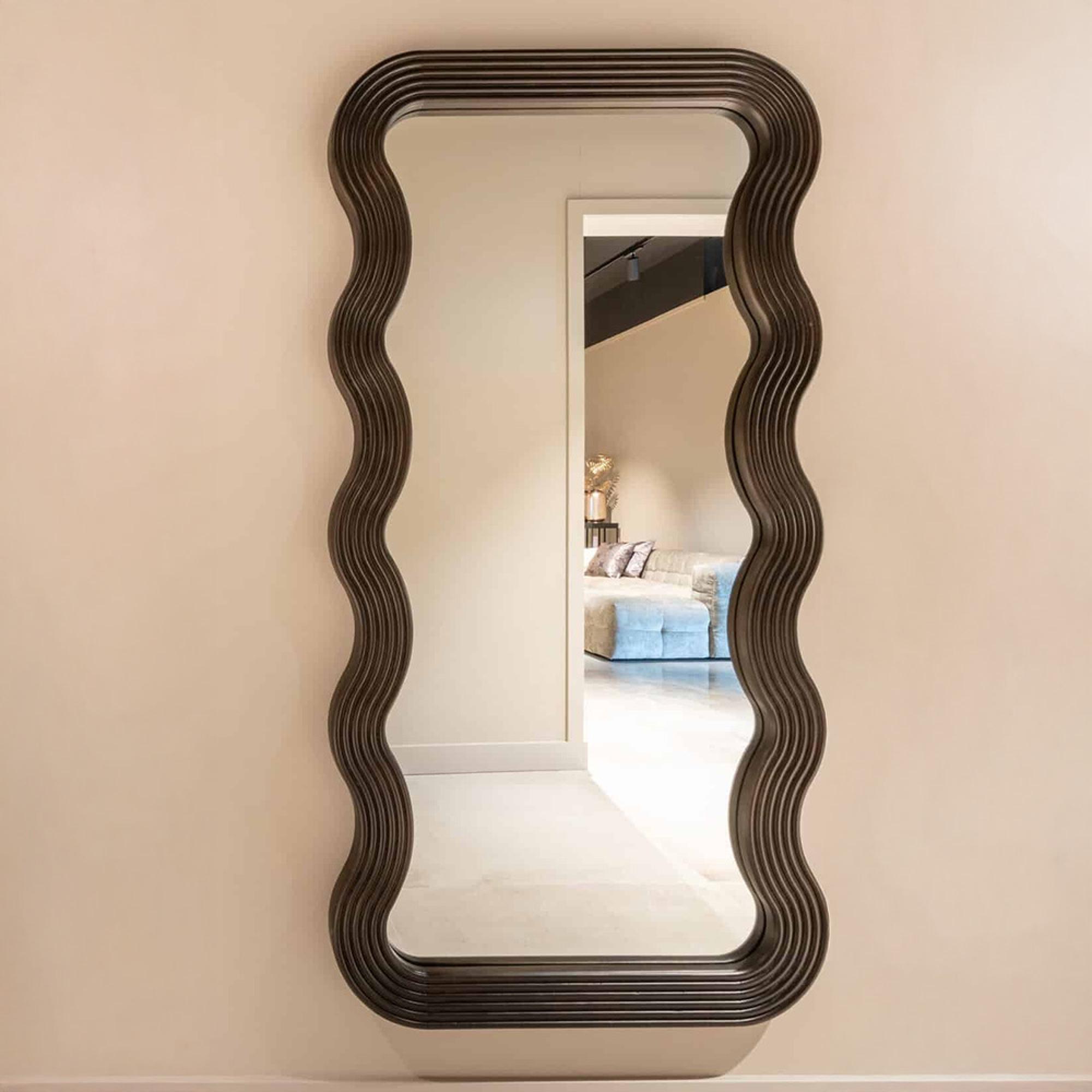 Mayfield Wall Mirror - Brown - Mango Wood - 86cm x 170cm